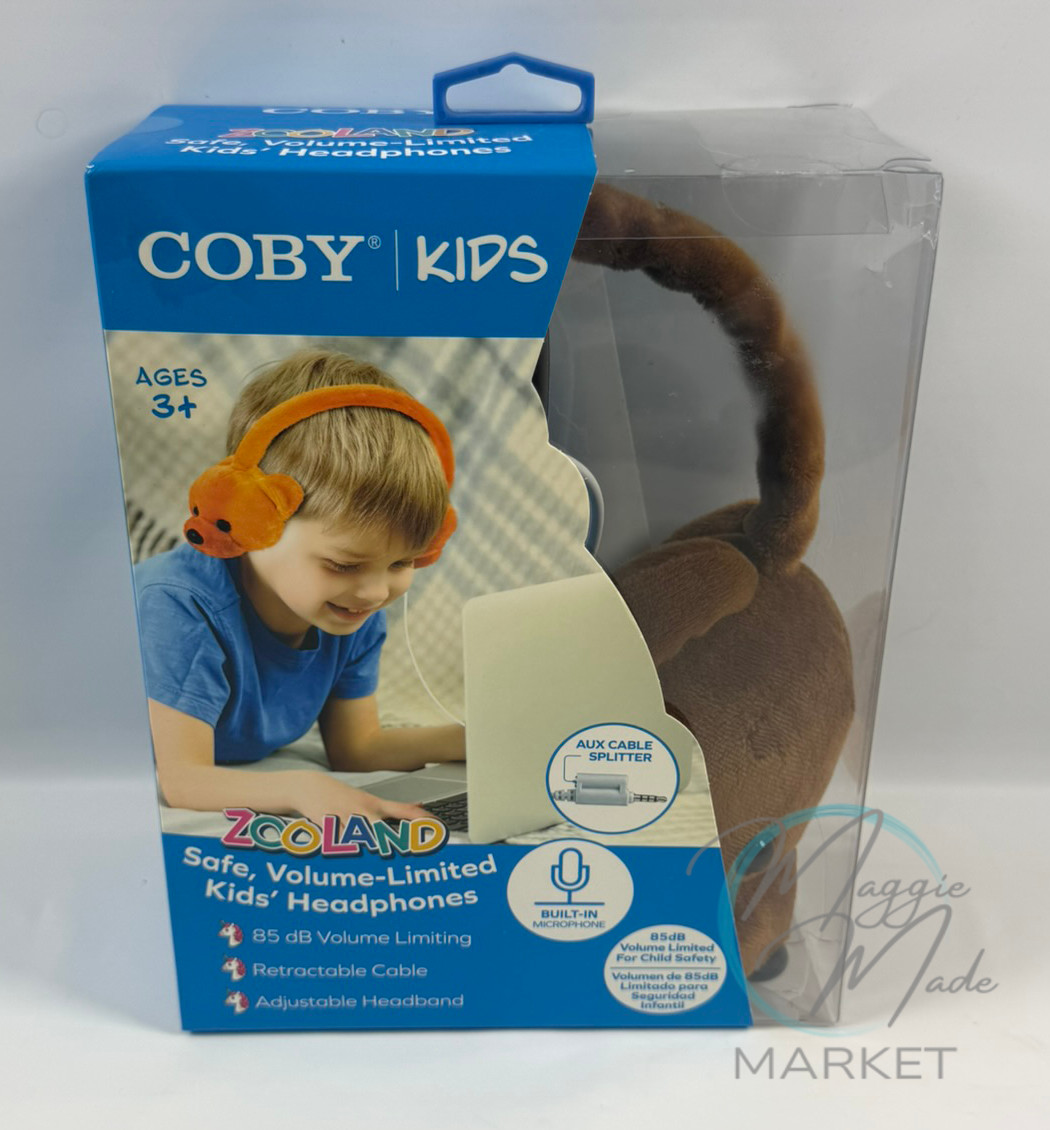 New Coby Kids Zooland Volume Limited Headphones Bear