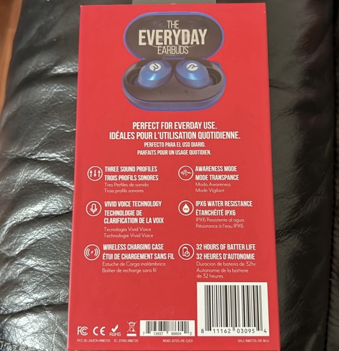 Raycon Everyday Earbuds E25 True Wireless Bluetooth Electric Blue – NEW SEALED –