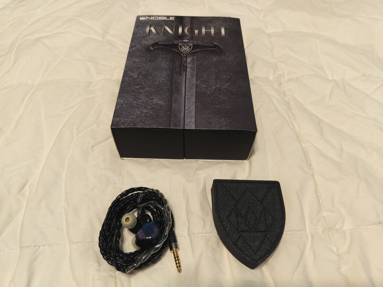 Noble Audio Knight 1 DD + 1 BA + 1 PZ Tribrid In Ear Monitors – USED