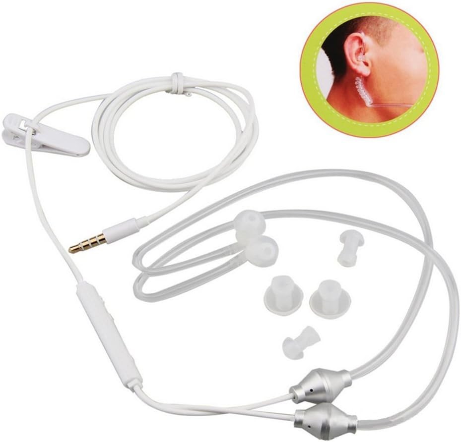 Anti Radiation Air Tube Stereo Ear Headphones In Ear Noise Cancelling Earbuds