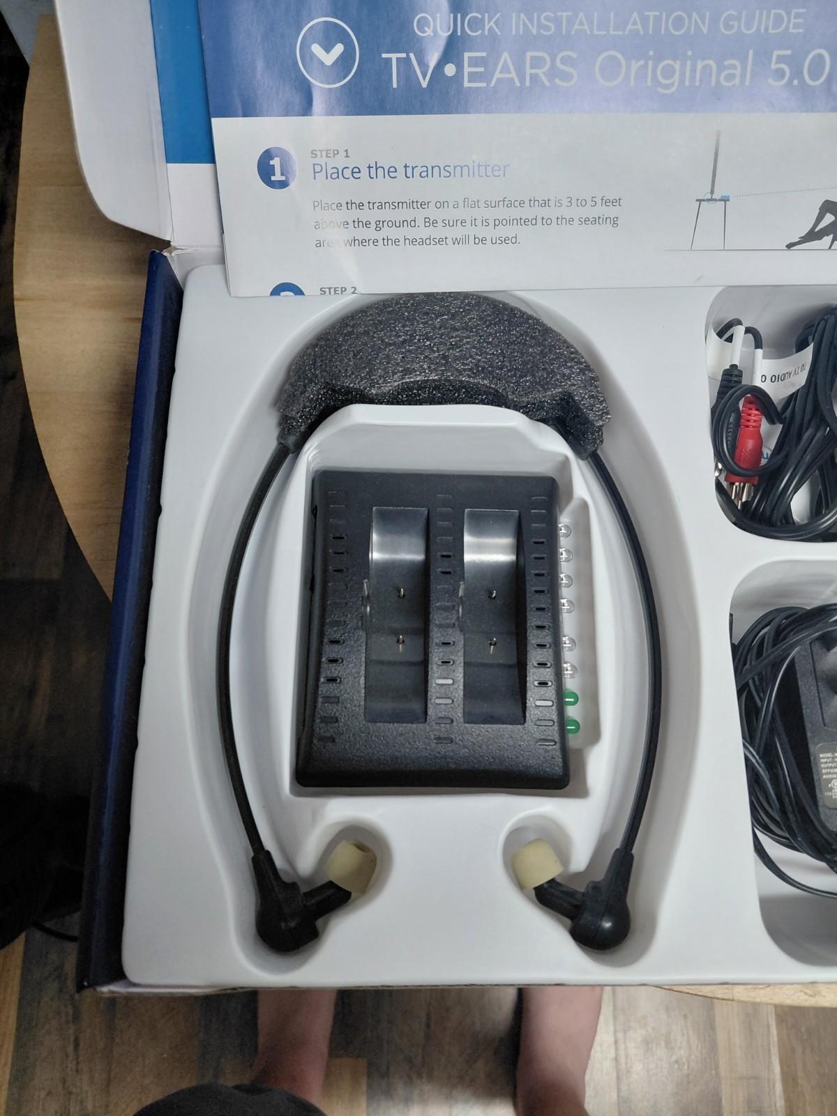 TV Ears 11741 Wireless 5.0 Dual Digital Voice Clarifying Headphones System-EUC