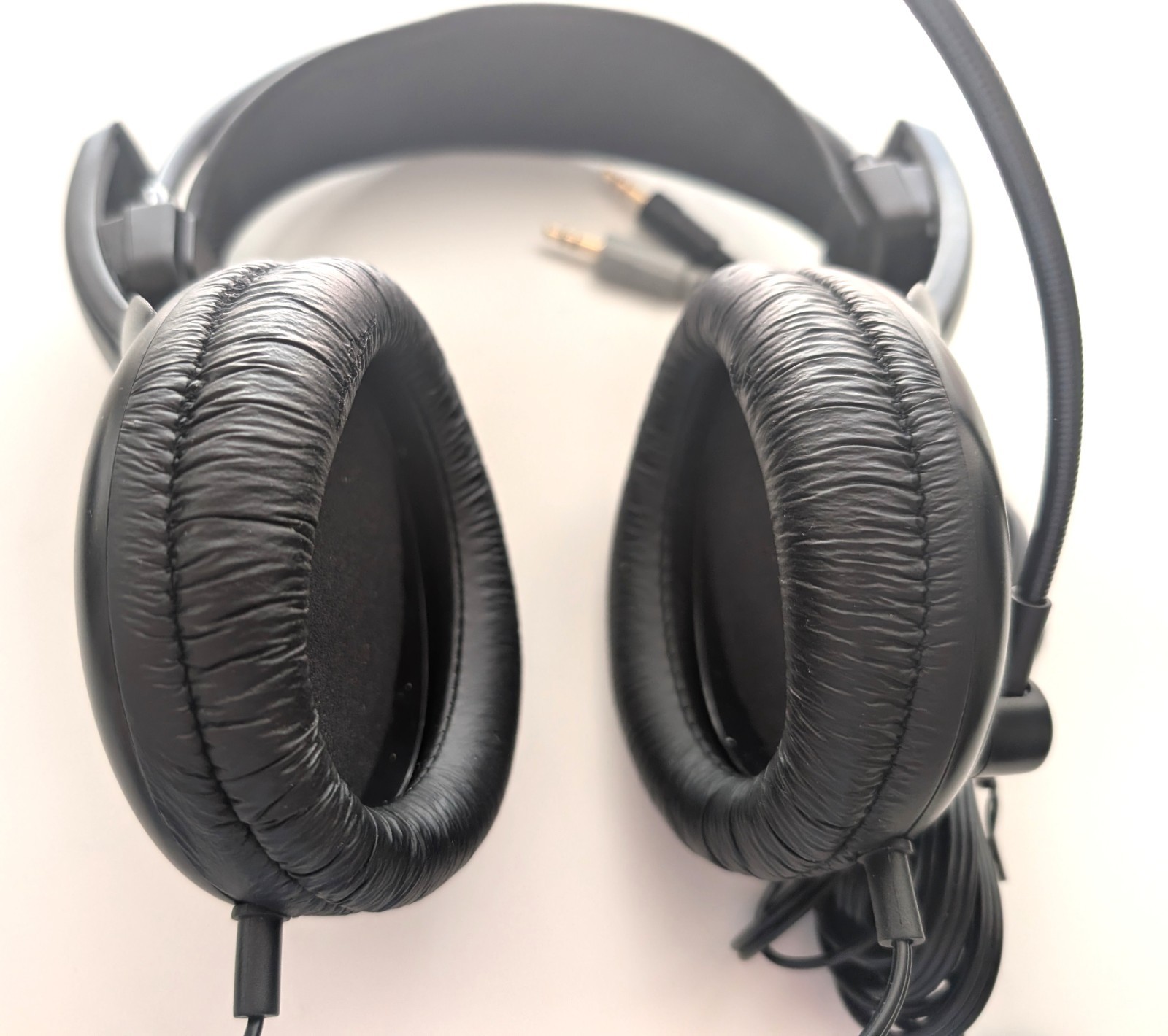 Yamaha CM500 Stereo Headset Boom Microphone Tested Working Dual 3.5mm
