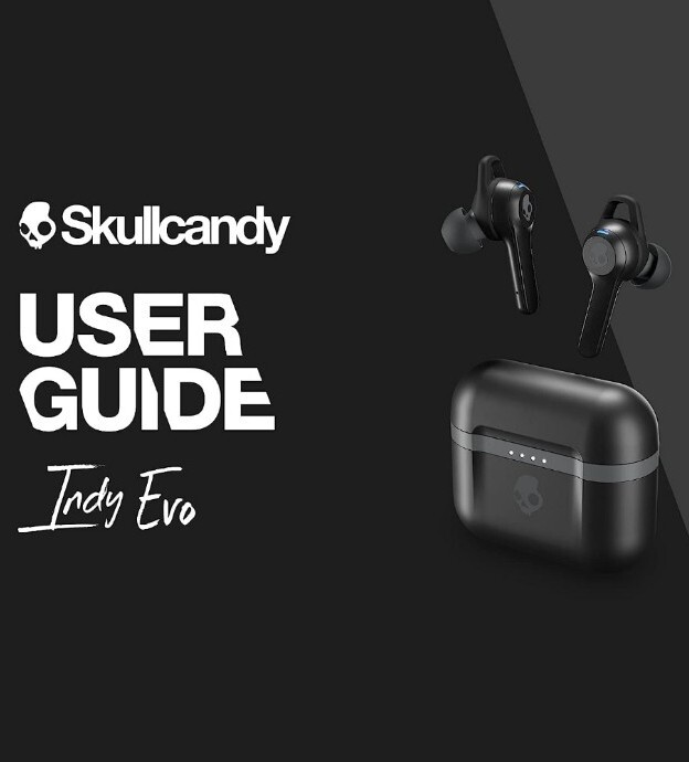 Skullcandy Indy Evo In-Ear Wireless Earbuds, 30 Hr Battery, Microphone, Black
