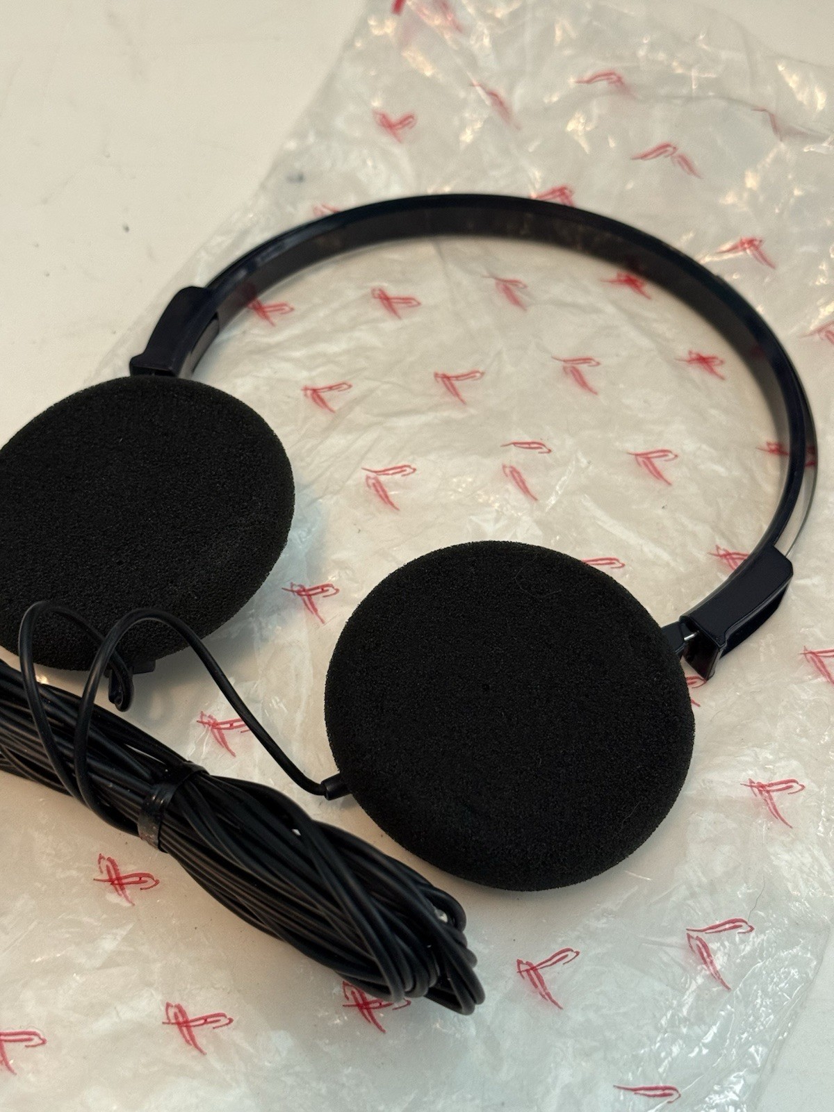 VINTAGE 1980S BRITISH AIRWAYS HEADPHONES JACK 3.5 INCH