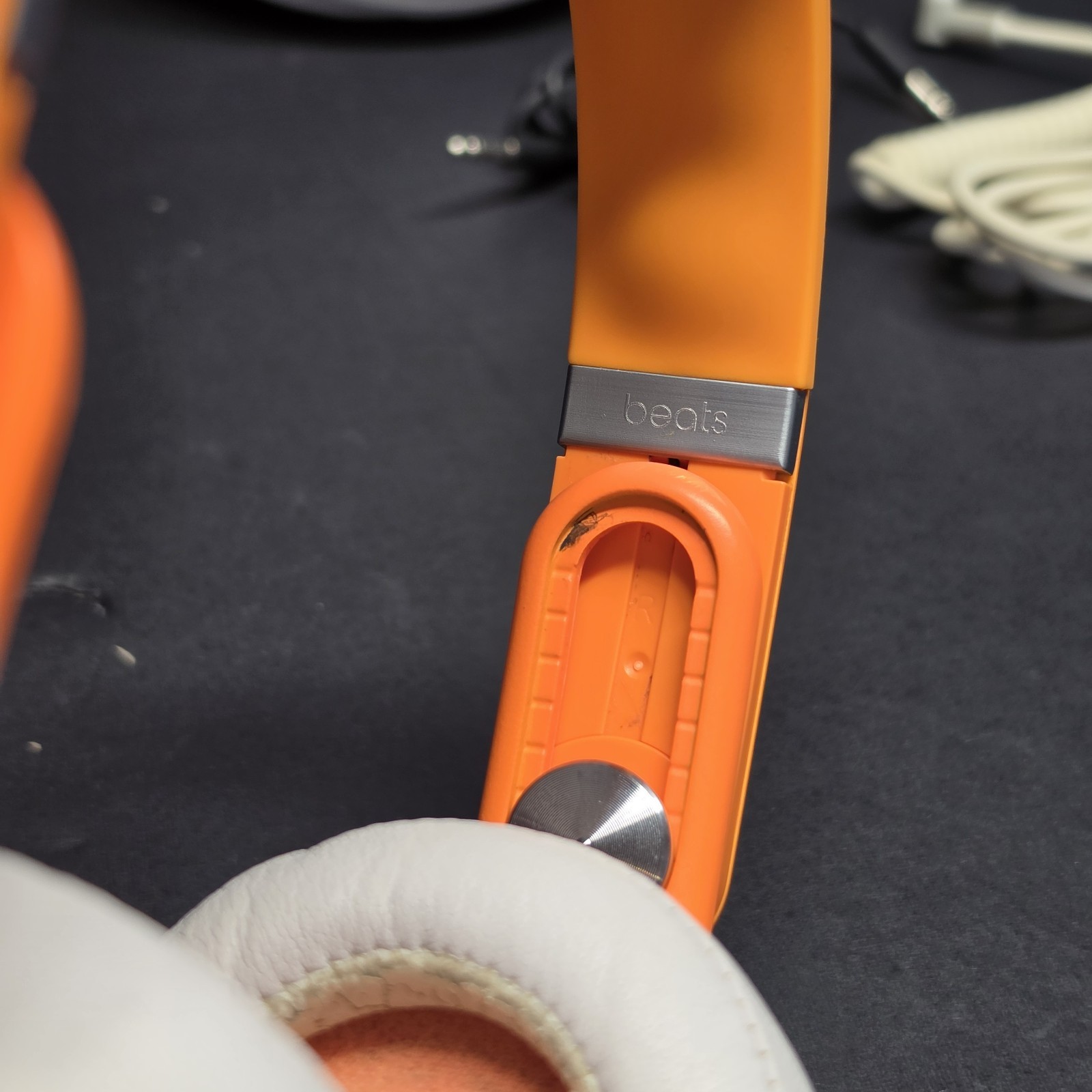 Beats Mixr Wired On-Ear DJ Headphones Neon Orange David Guetta Edition