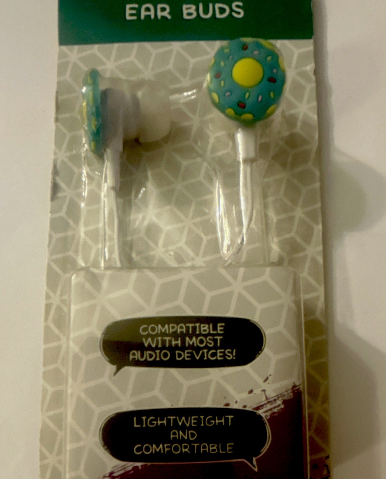 Blue Yellow White In-Ear Earbuds 10mm Driver 32 Ohm 3.5mm Jack 48in Cable