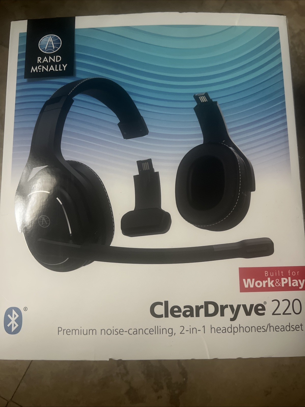 Rand McNally ClearDryve 220 Bluetooth Headphones – Black