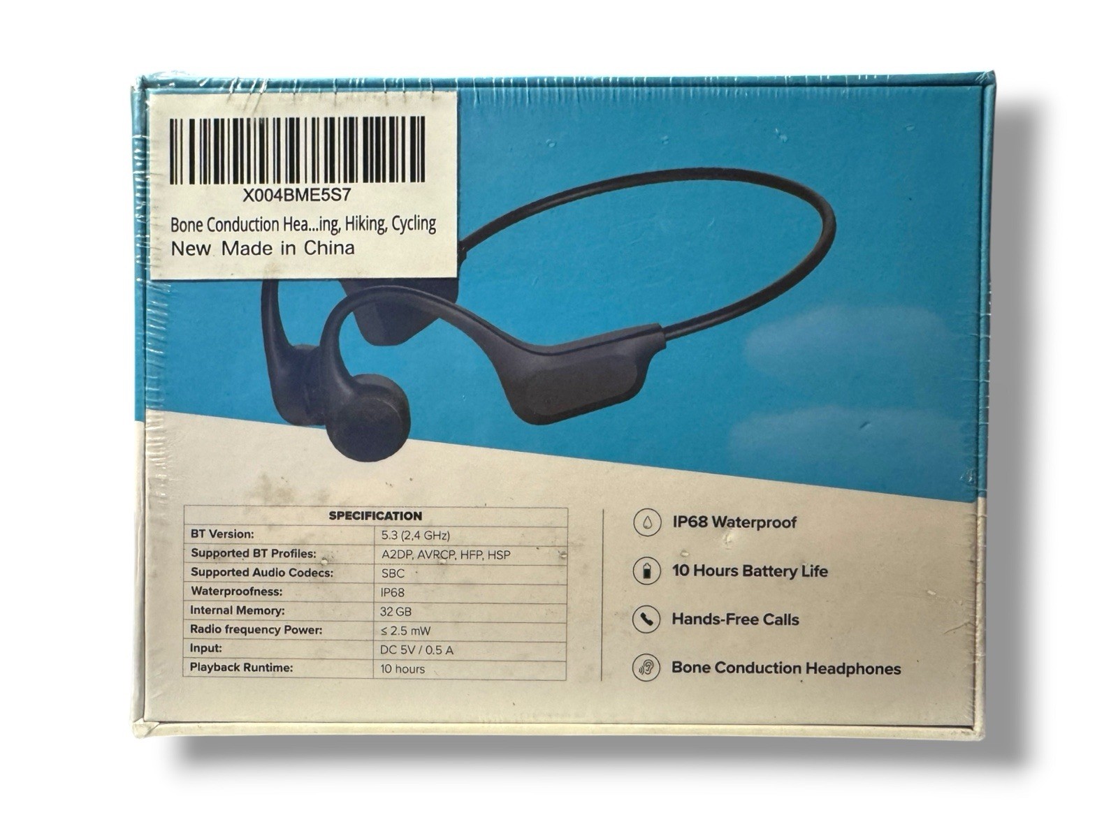 Wanttek BC3 Pro Bone Conduction Headphones IP68 Bluetooth 32GB MP3 Waterproof