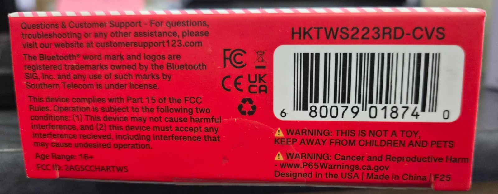 NEW AND SEALED Hello Kitty Bluetooth Wireless EarBuds With Charging Case