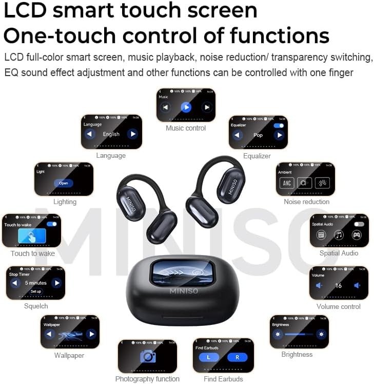 ERAZER Wireless Earbud XP2, Real Time Language Translator Over the Ear- White