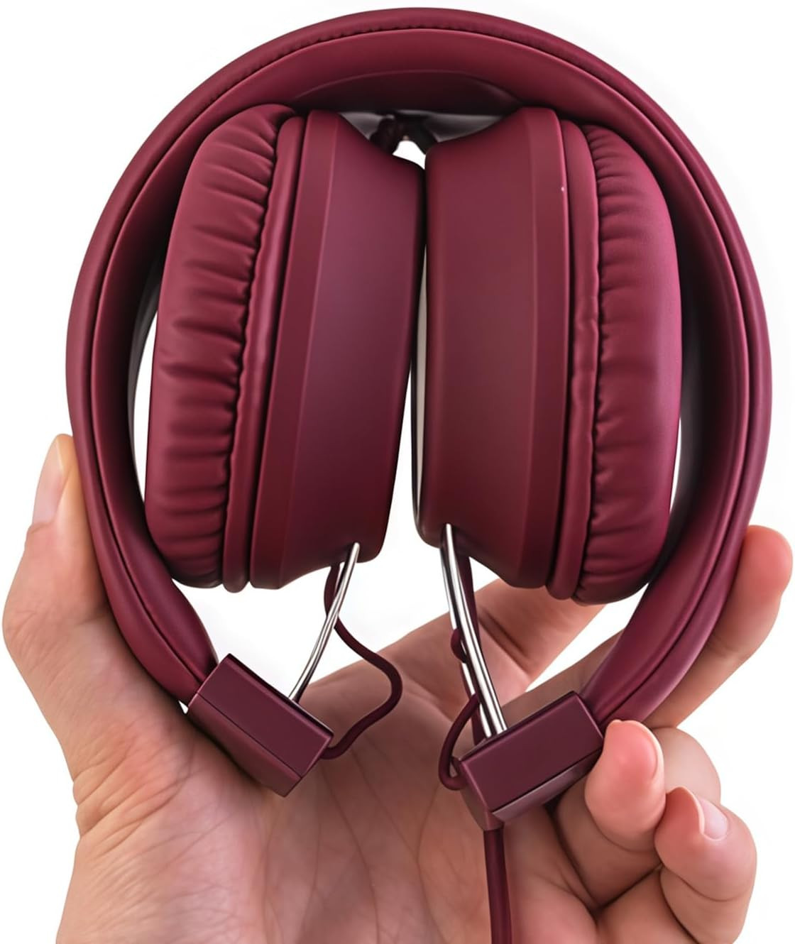 Olyre Kids Headphones,Wired Toddler Teens On-Ear Headphones with HD Microphone,9