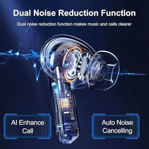 Wireless Noise Canceling Earbuds in Ear Headphones Bluetooth 5.3,Ear Buds