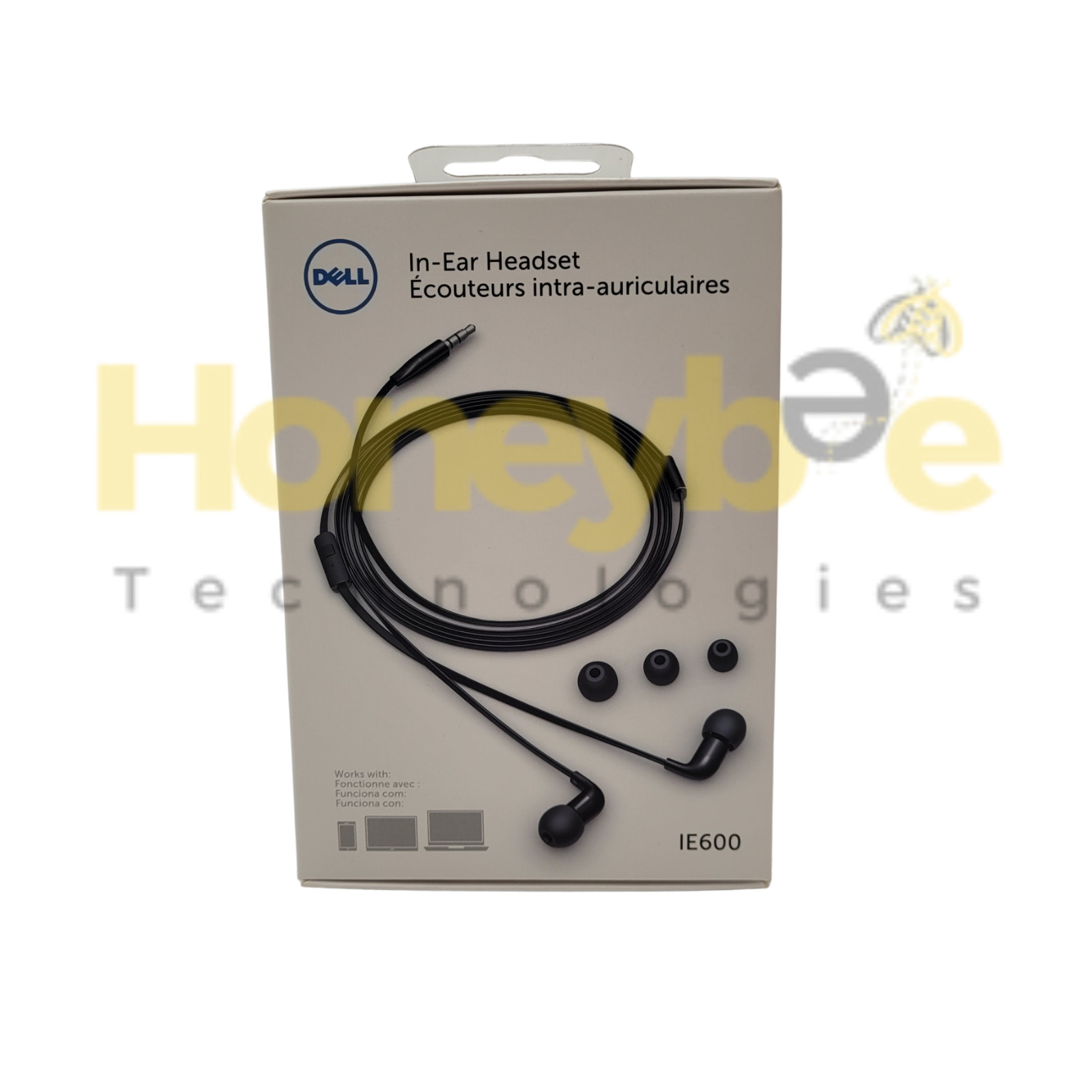 NEW DELL IN-EAR WIRED HEADSET IE600 3.5MM AUDIO JACK FGXWM