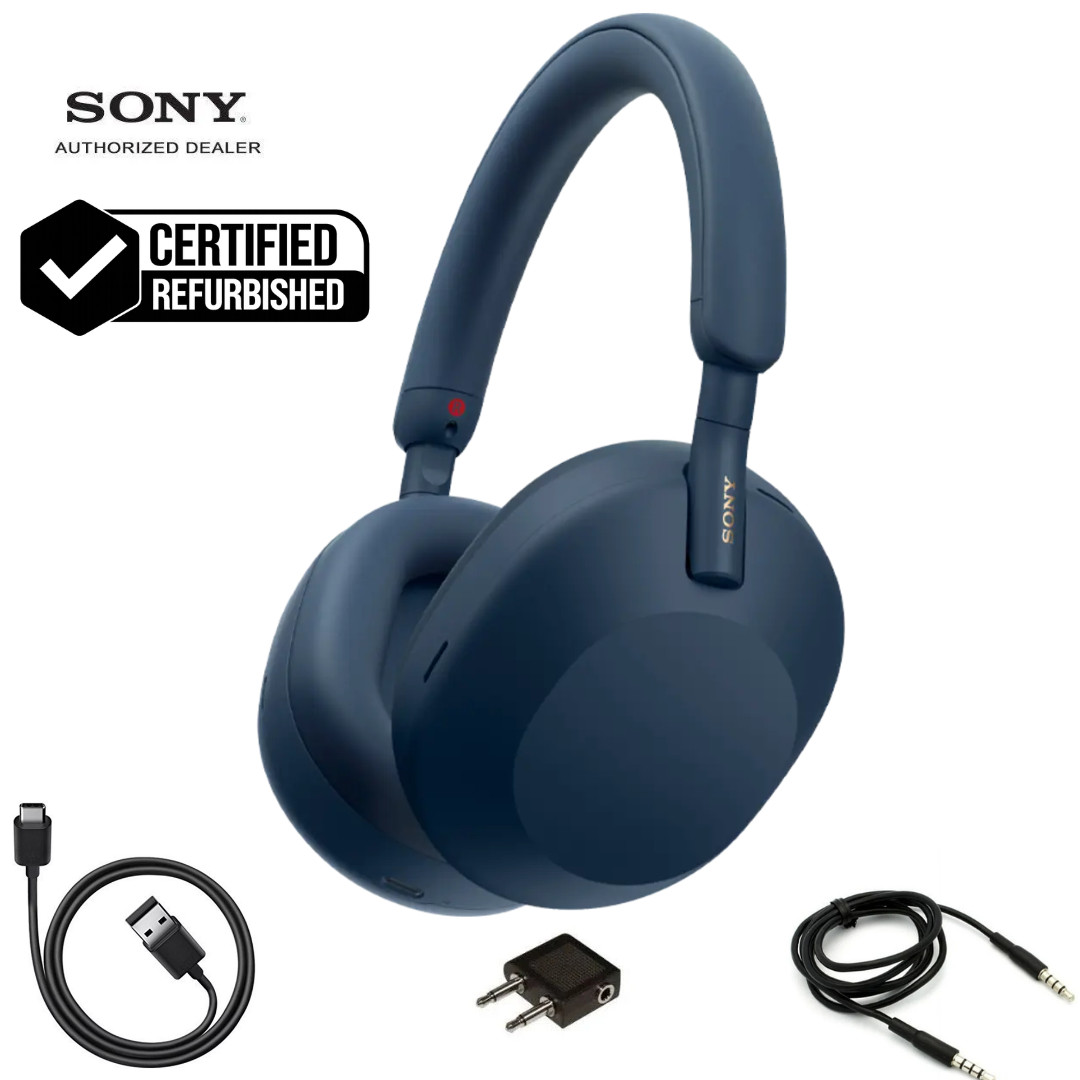Sony WH-1000XM5 Wireless Leading Noise Canceling Bluetooth Headphones Navy