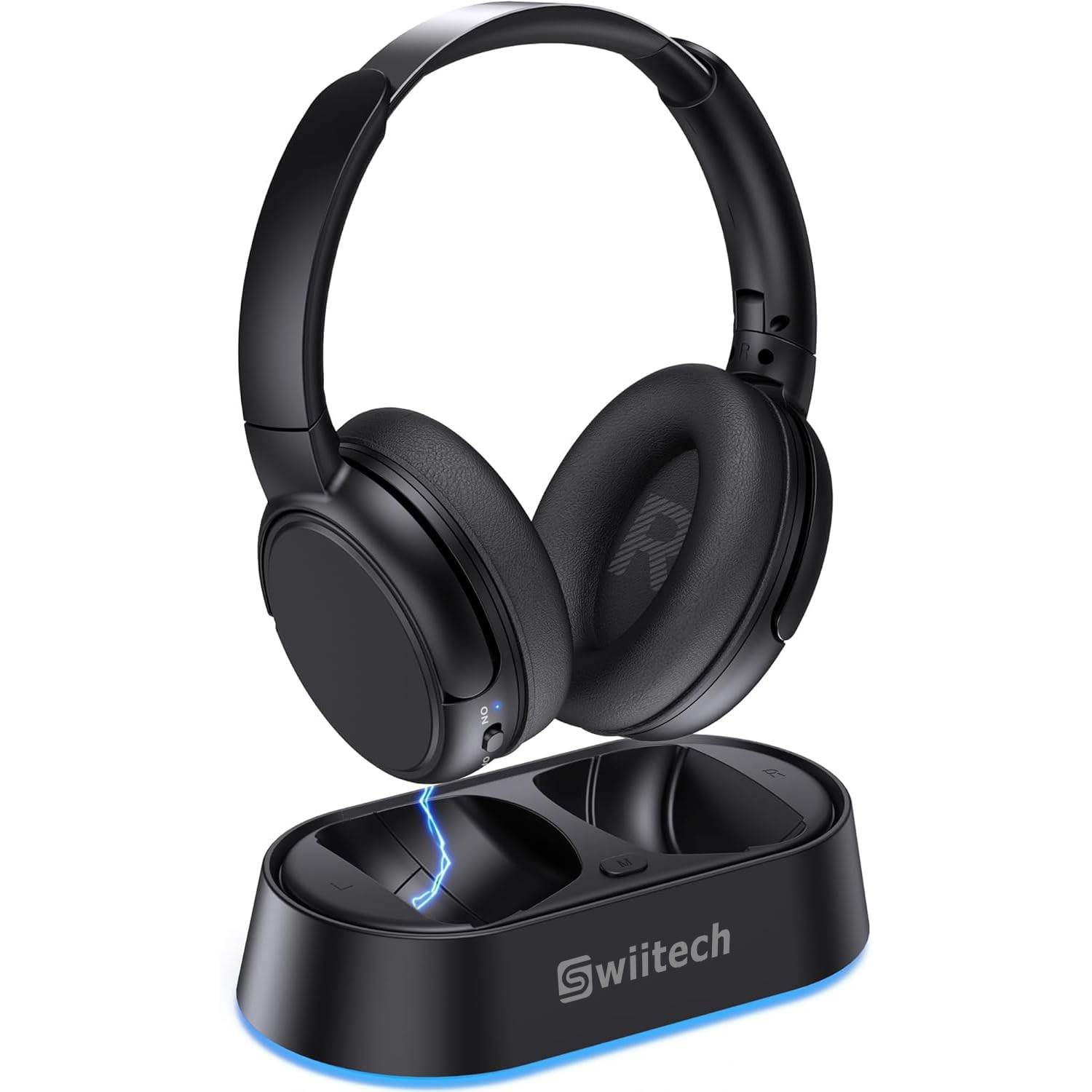 Wireless Headphones for TV Watching with Charging Dock, 45H Playtime, Bluetoo…