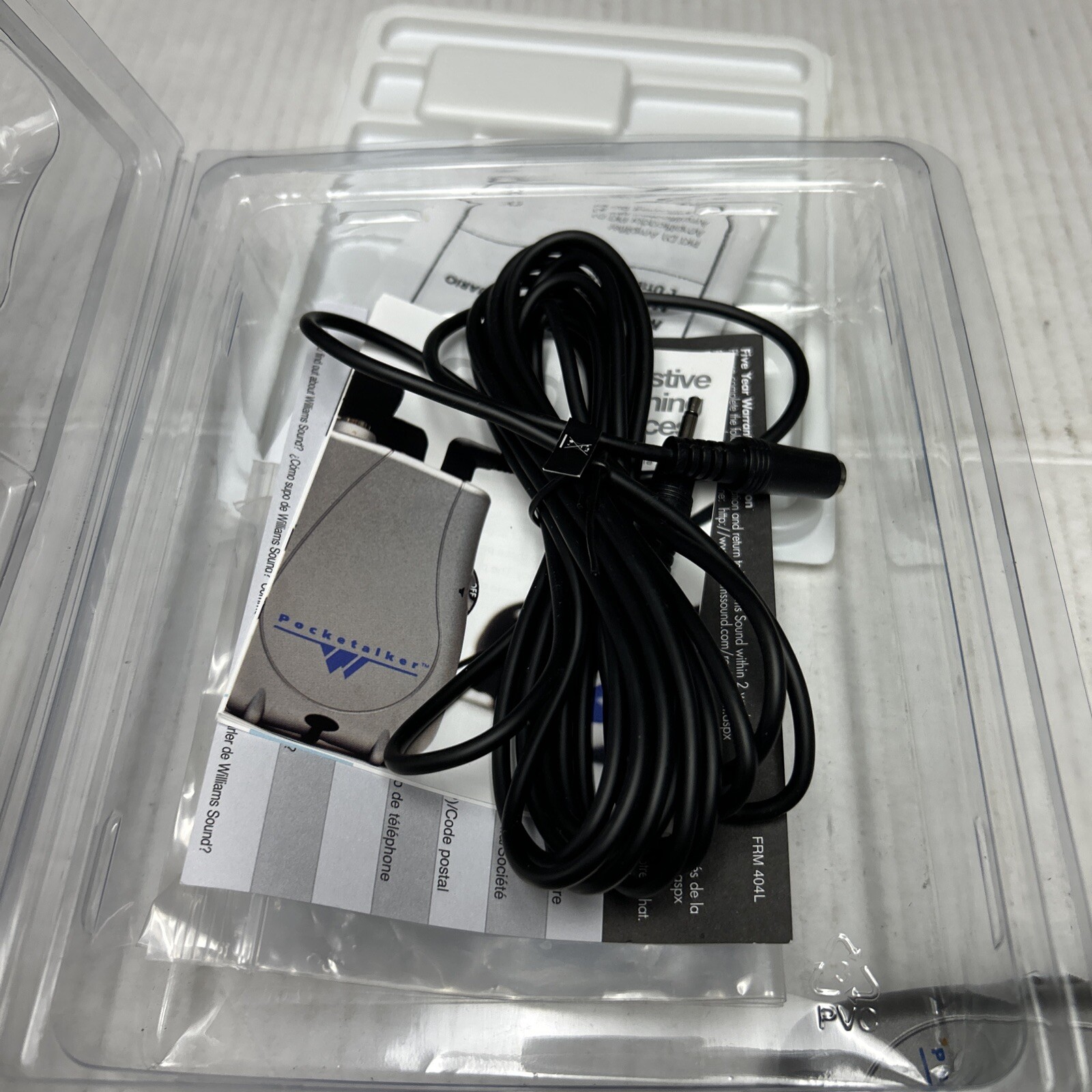 Williams Sound Pocketalker Ultra Personal Sound Amplifier With Box
