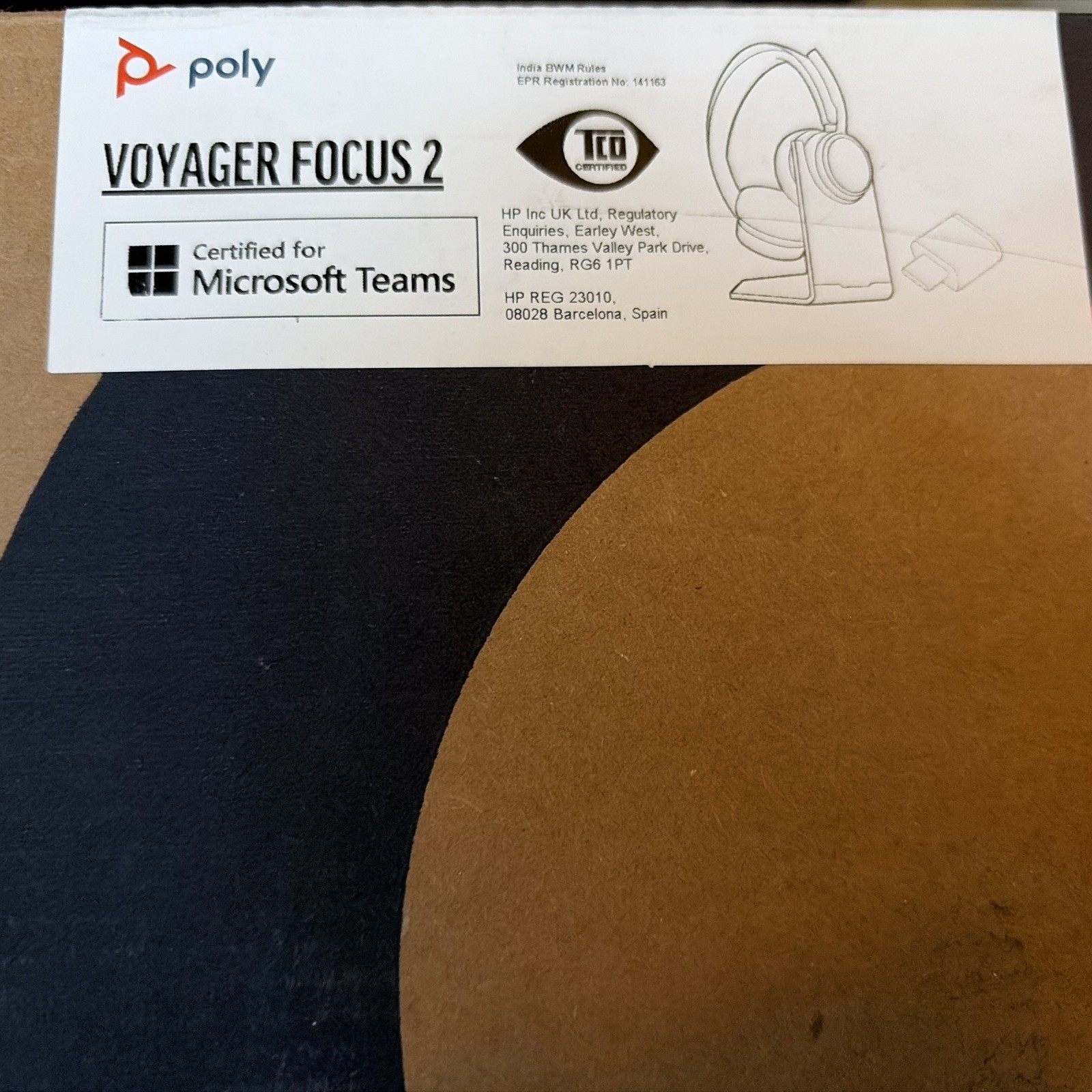 Poly Voyager Focus 2 Microsoft Teams Certified USB-C Headset +USB-C/A Adapter