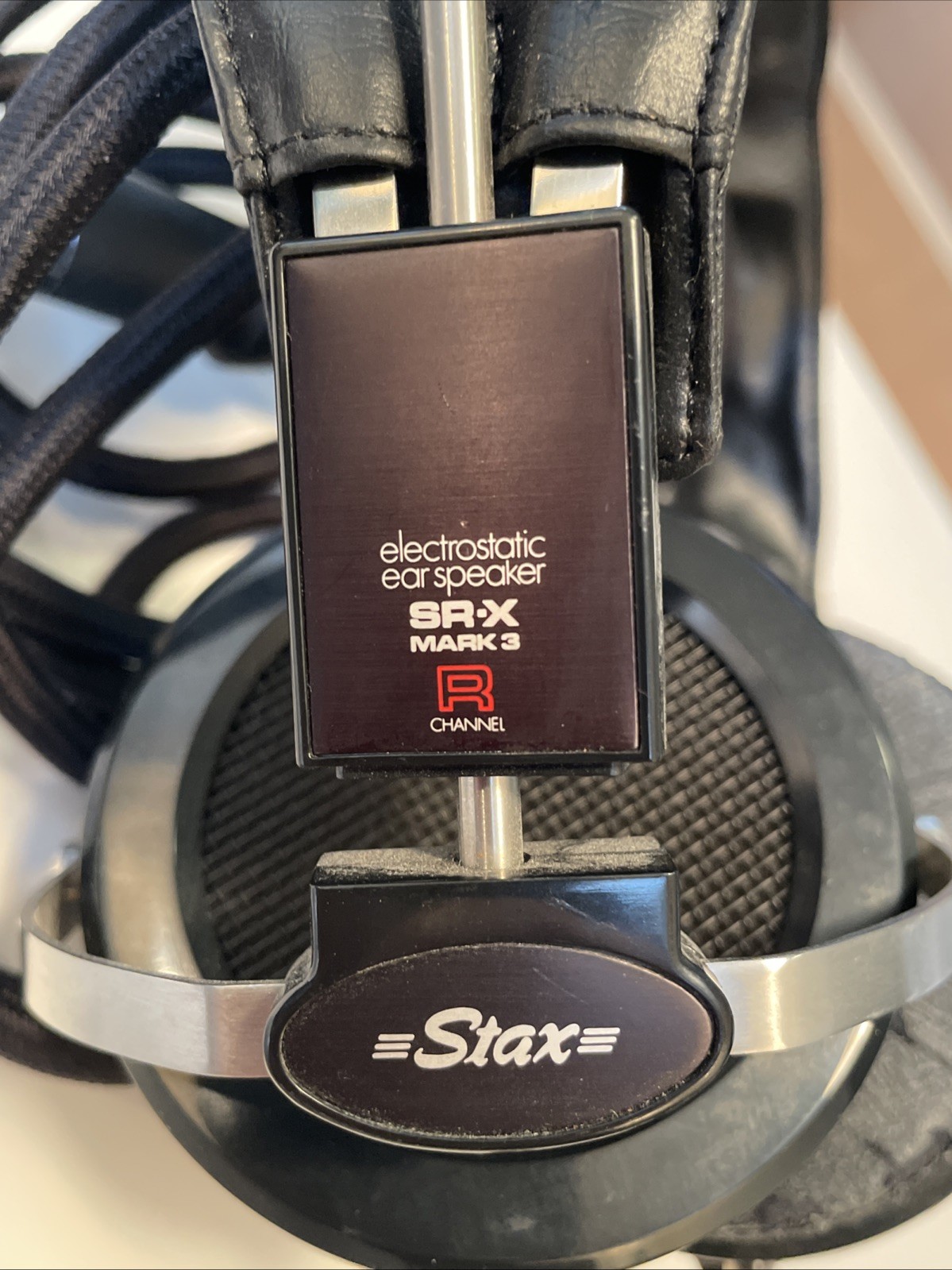 Stax Electronic Ear Speakers Headphones SR-X Mark-3 Exc Cond Very Clean