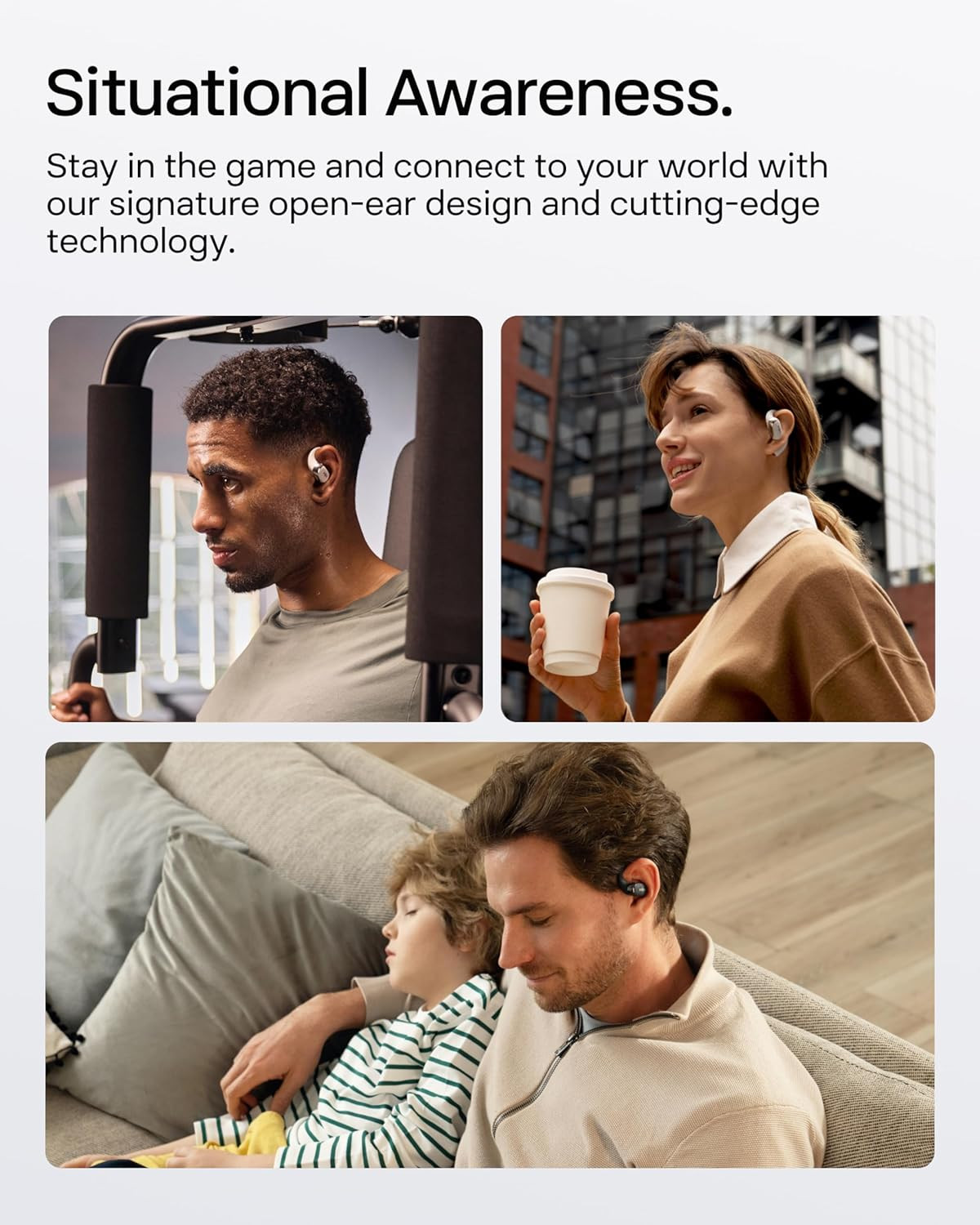 SHOKZ NEW Openfit 2+ Open-Ear Headphones, Dolby Audio Enabled, Comfortable Earbu