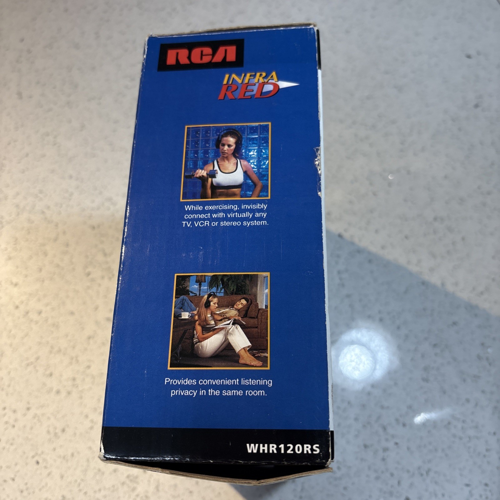 Vintage 2001 RCA WHR120RS Wireless Over Ear Headphones Infra Red New Open Box