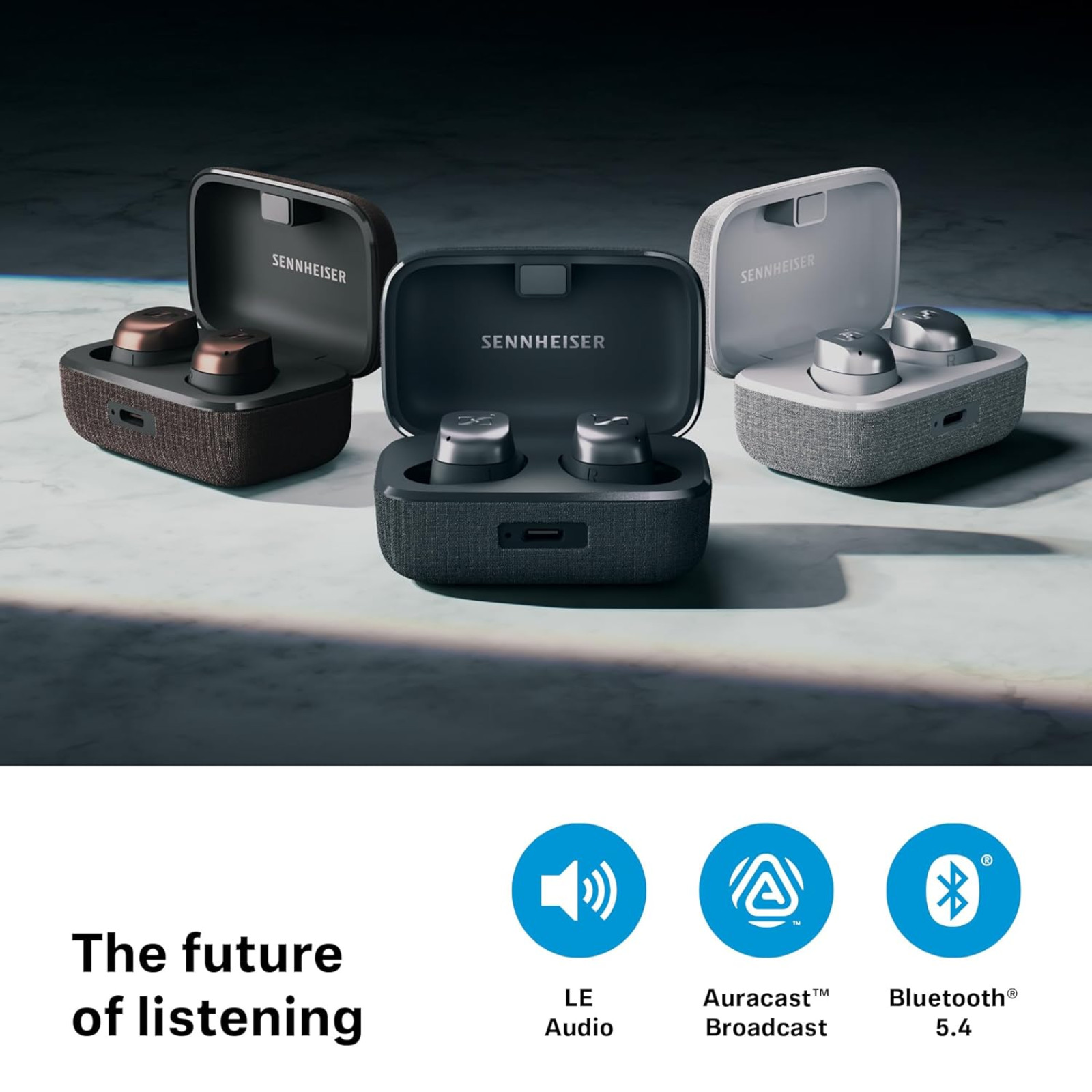 Sennheiser MOMENTUM True Wireless 4 ANC Bluetooth Earbuds aptX Lossless IP54 NEW