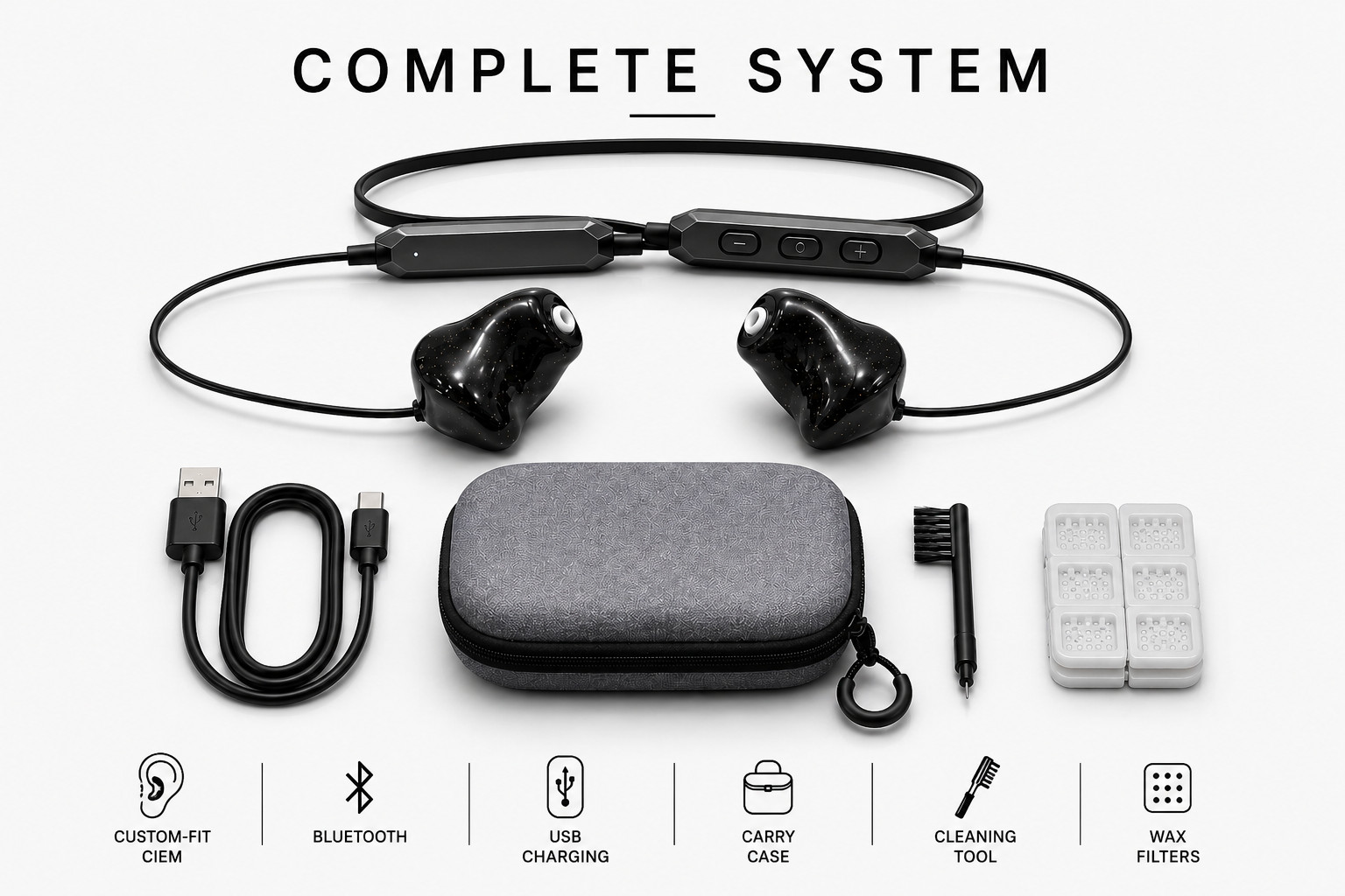 SOM Premium Bluetooth Hi-Fi Headphones (CIEM) – Custom Fit, Premium Sound