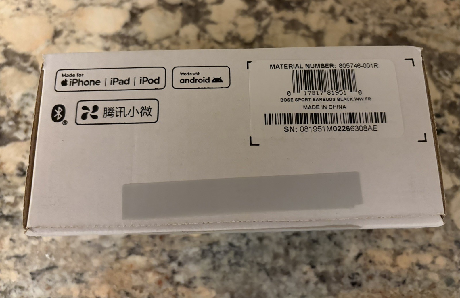 Bose Sport Earbuds Wireless Earphones Bluetooth Black