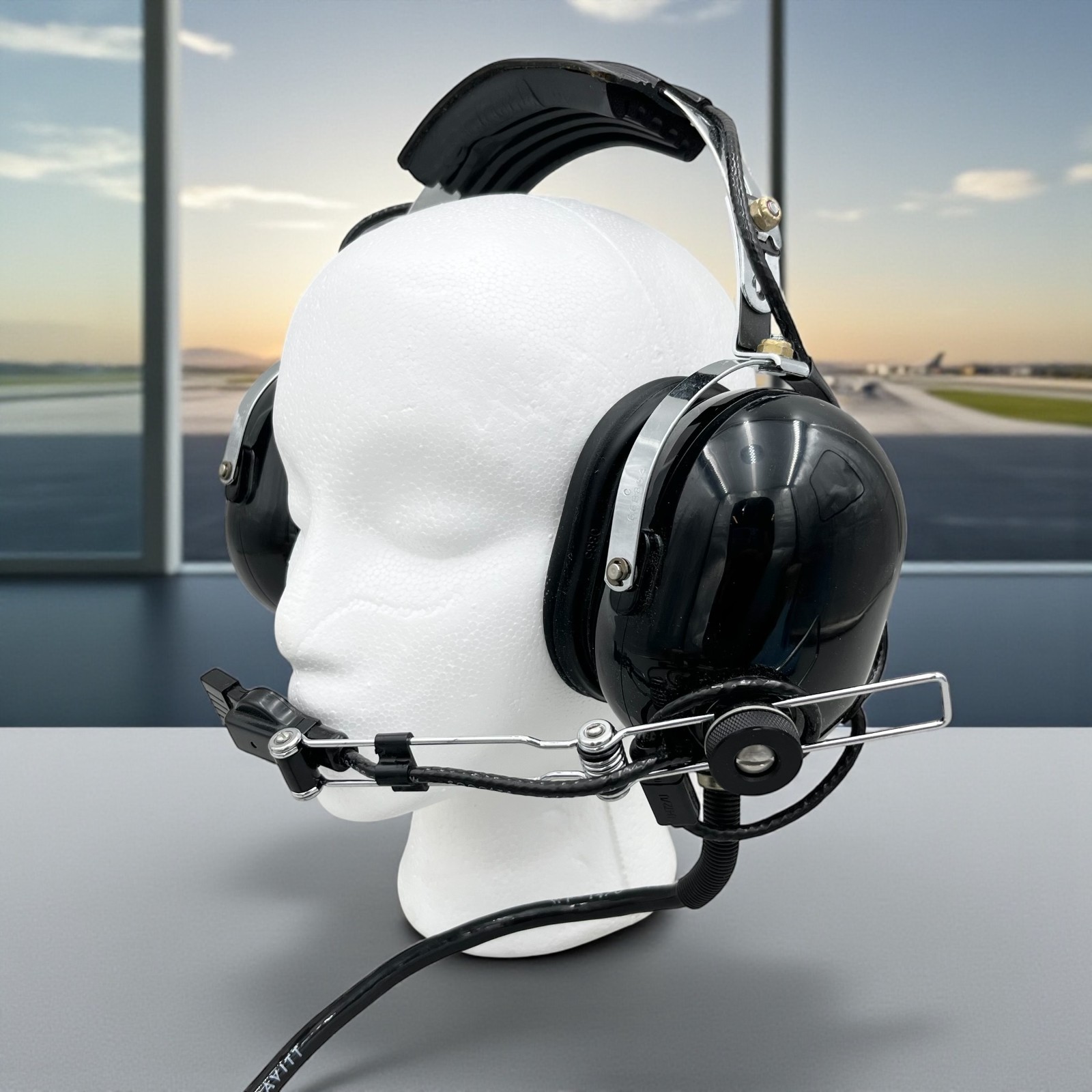 David Clark 16831 G-01 Aviation Communication Headset + Nexus U-94A/U PTT Switch