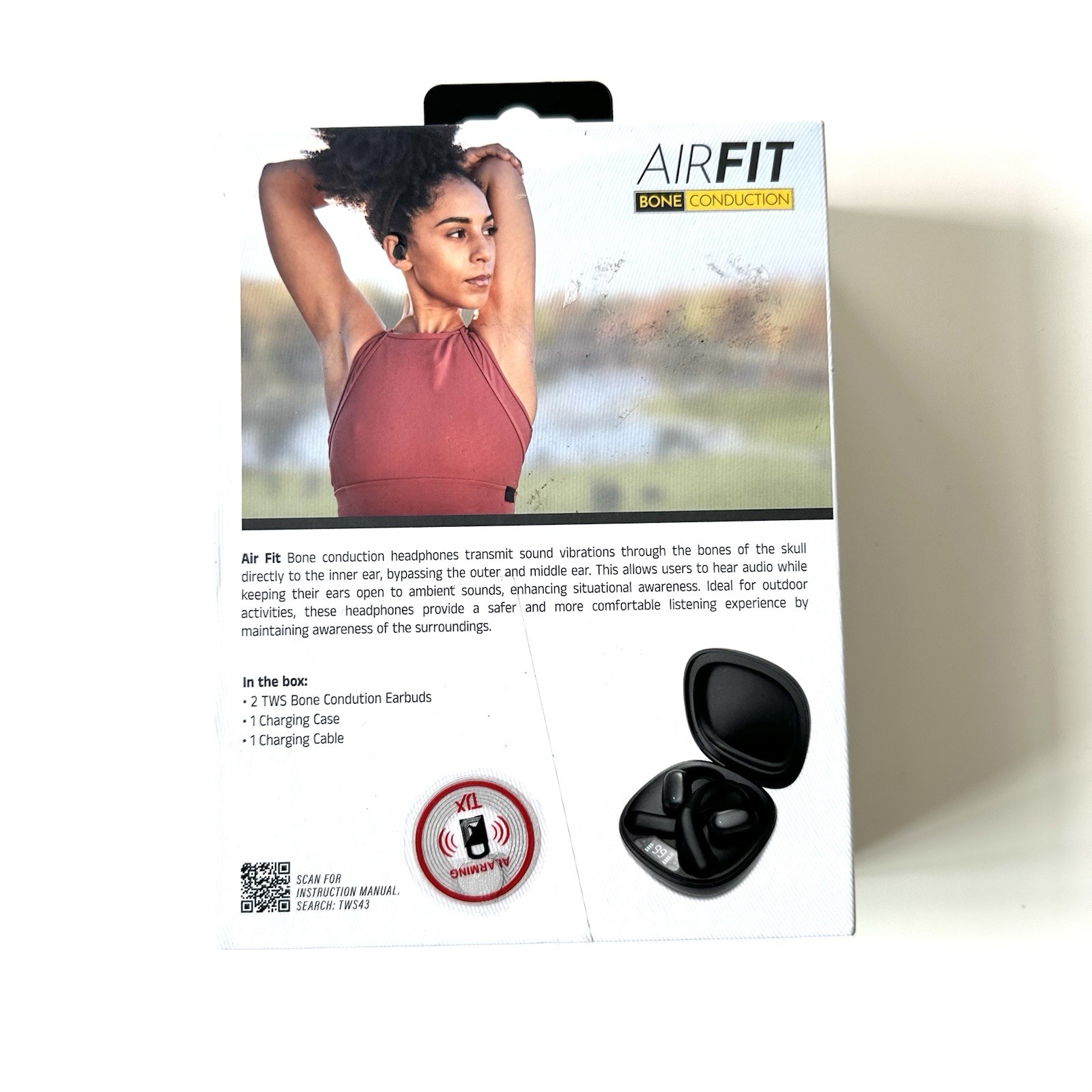 Sweat Proof BX17 Wireless Sports Earbuds w/ Case, Original Box Free Shipping!