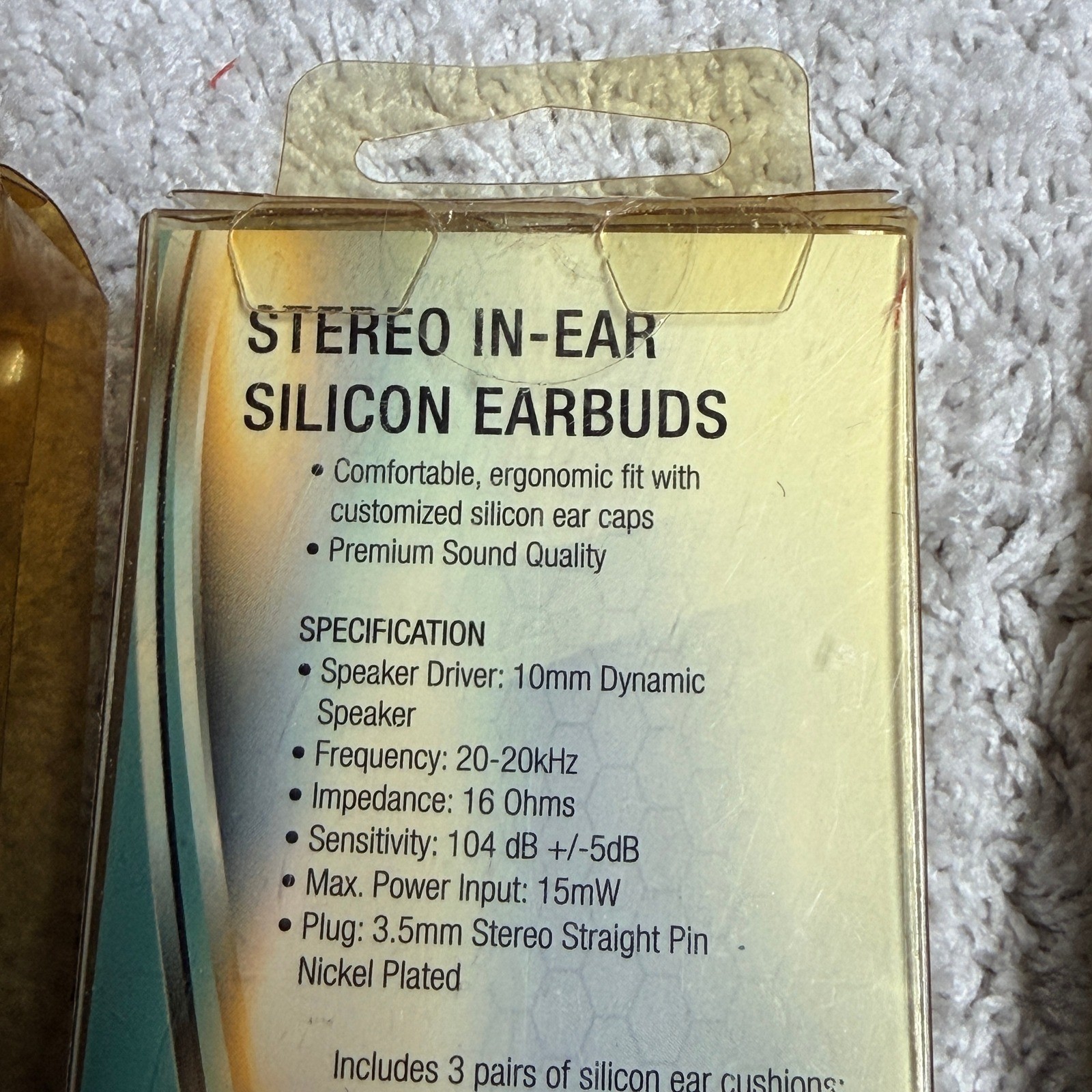 Craig CHP4807 Stereo In-Ear Silicon Earbuds Black 3.5mm Wired 6 Pack Lot New