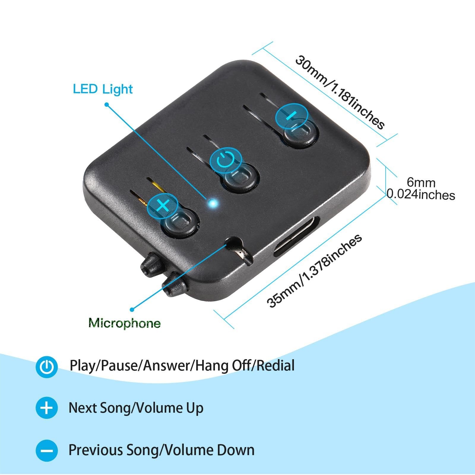 Bluetooth-Module V5.4 Ultra Thin 3mm Replacement Stereo Speakers,Pillow Speak…