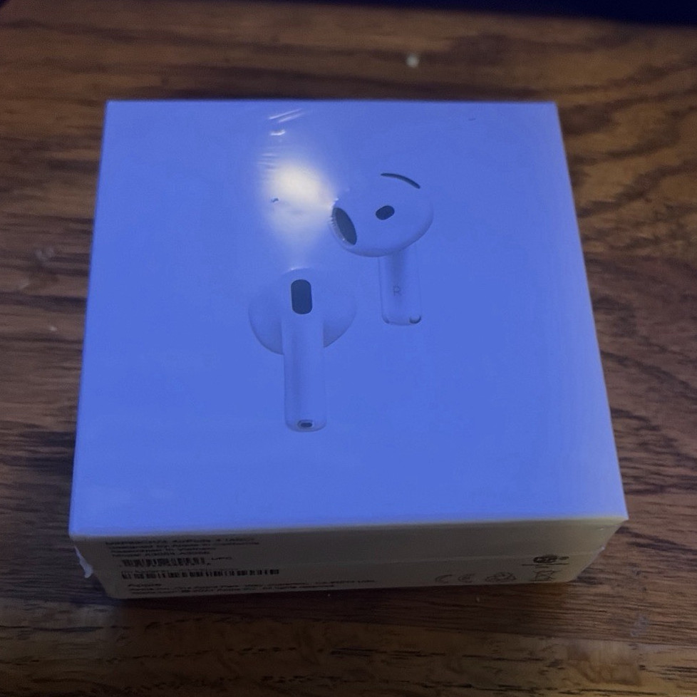 pods 4 White In-Ear Earbuds w/ Charging Case, ANC, Wireless Bluetooth
