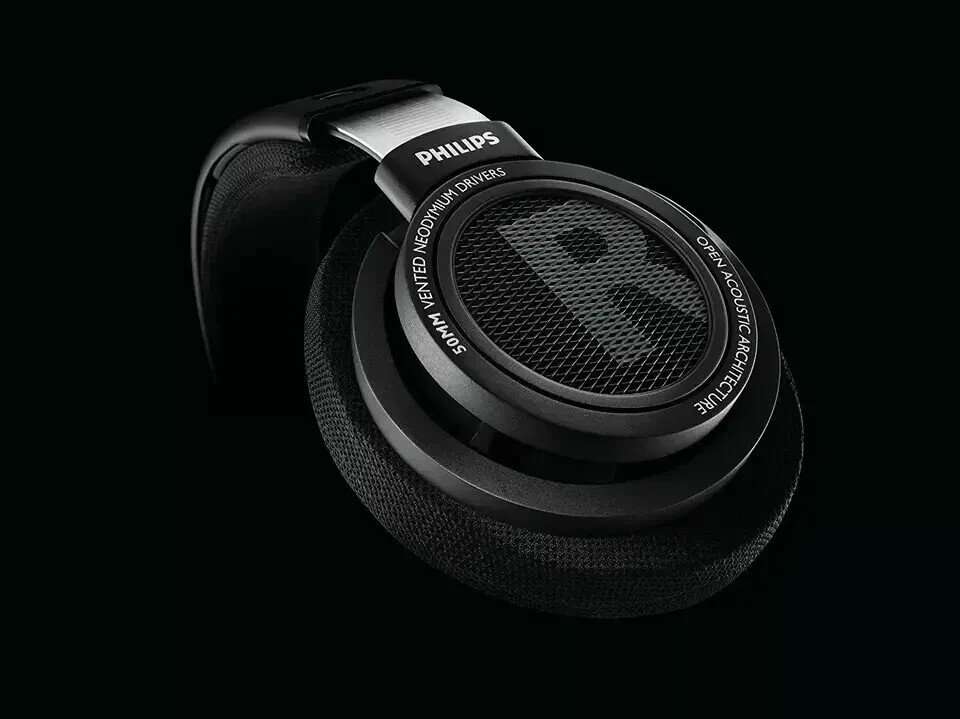 hilips SHP9500 HiFi Precision Stereo Over the Ear Headphones Black Open Back