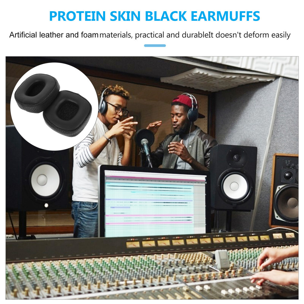 Round Headphone Pads Headphones Ear Covers Headphones Ear Cushion Kit