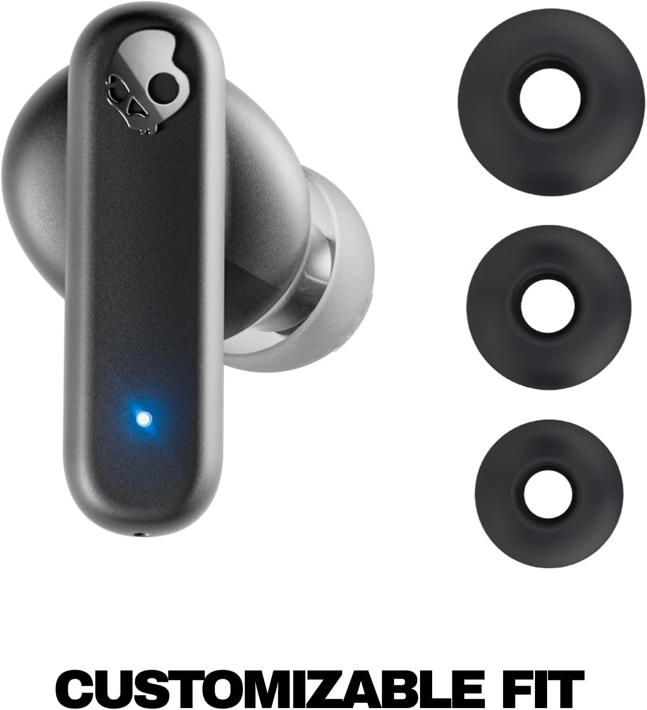 Skullcandy Smokin’ Buds Wireless Earbuds Black Noise Isolating Sweat Resistant