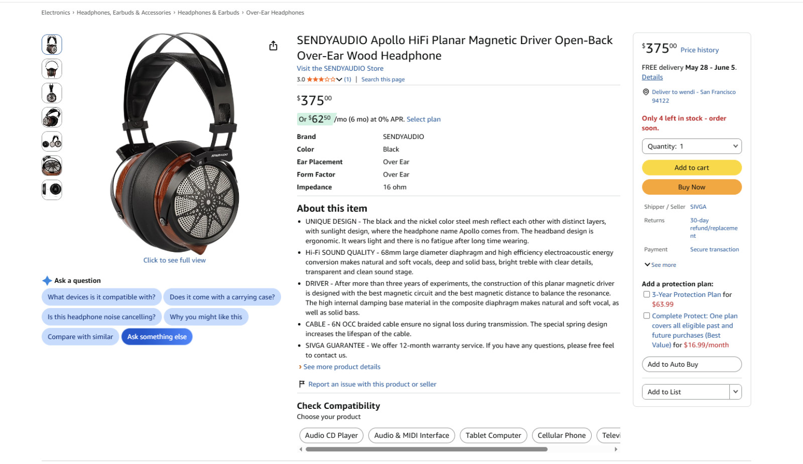 sendy audio apollo headphones