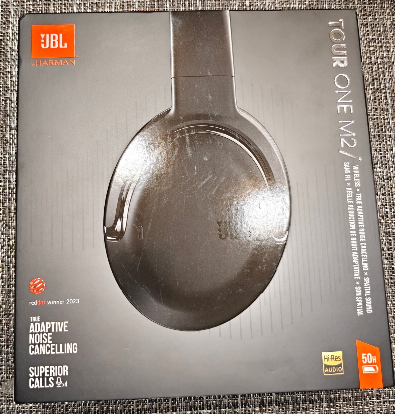 New JBL Tour One M2 Wireless Noise Cancelling Headphones Black Sealed