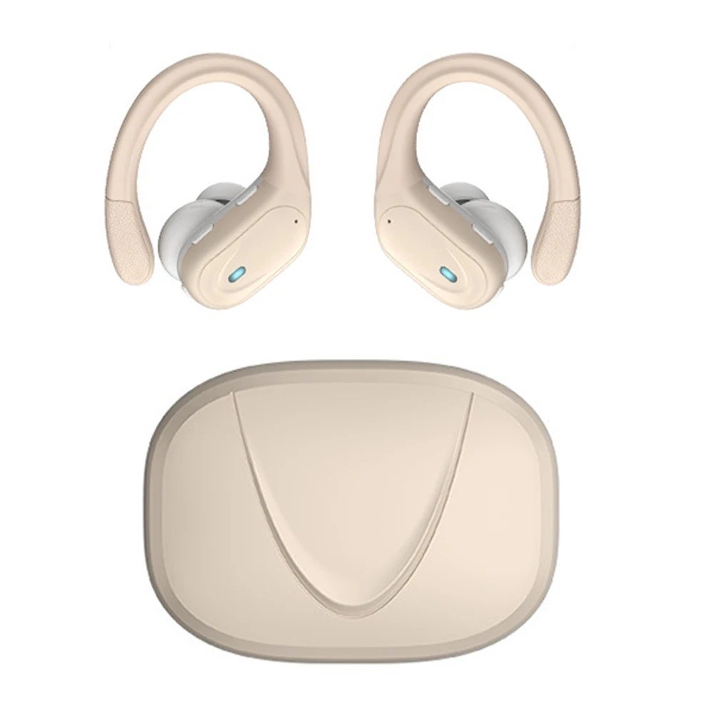 IPX6 Waterproof Sport Earbuds Wireless Bluetooth 5.3 Over Ear Headphones 75H LED