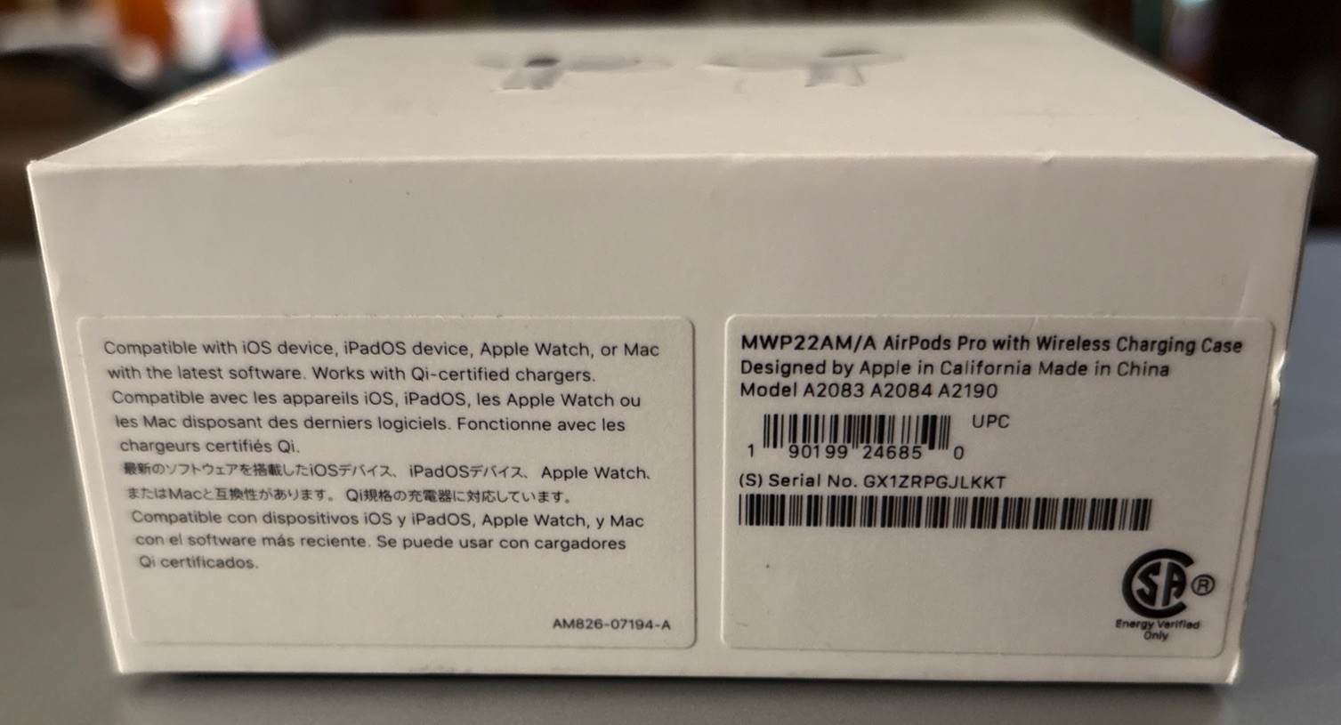 NICE Apple AirPods Pro 1st Gen Ear Buds Complete Set A2084 A2083 A2190 MWP22AM/A