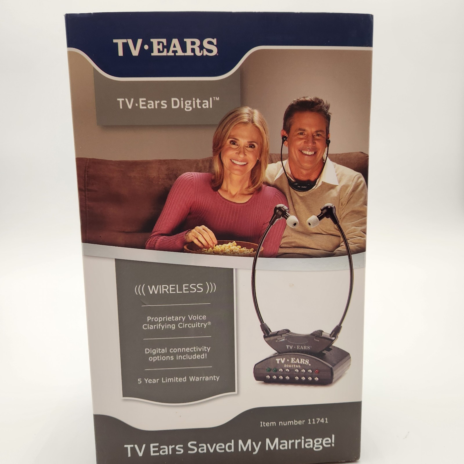 TV Ears Digital Wireless Headset System #11741 Untested READ
