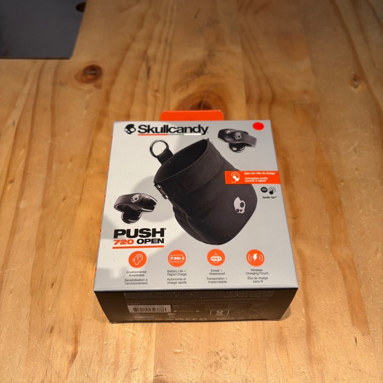 Skullcandy Push 720 Open Black Silver Open-Ear Earphones jp