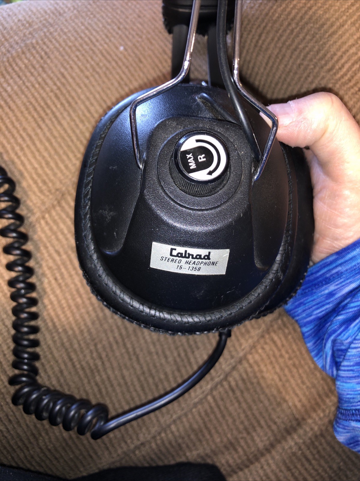 VINTAGE CALRAD STEREO HEADPHONES Model 15-135B VG Condition for Metal Detector ?