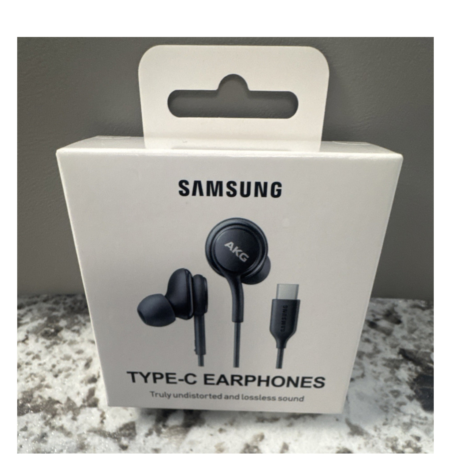 Samsung AKG USB-C Type-C In-Ear Earphones Earbuds White/Black EO-IC100BBEGU