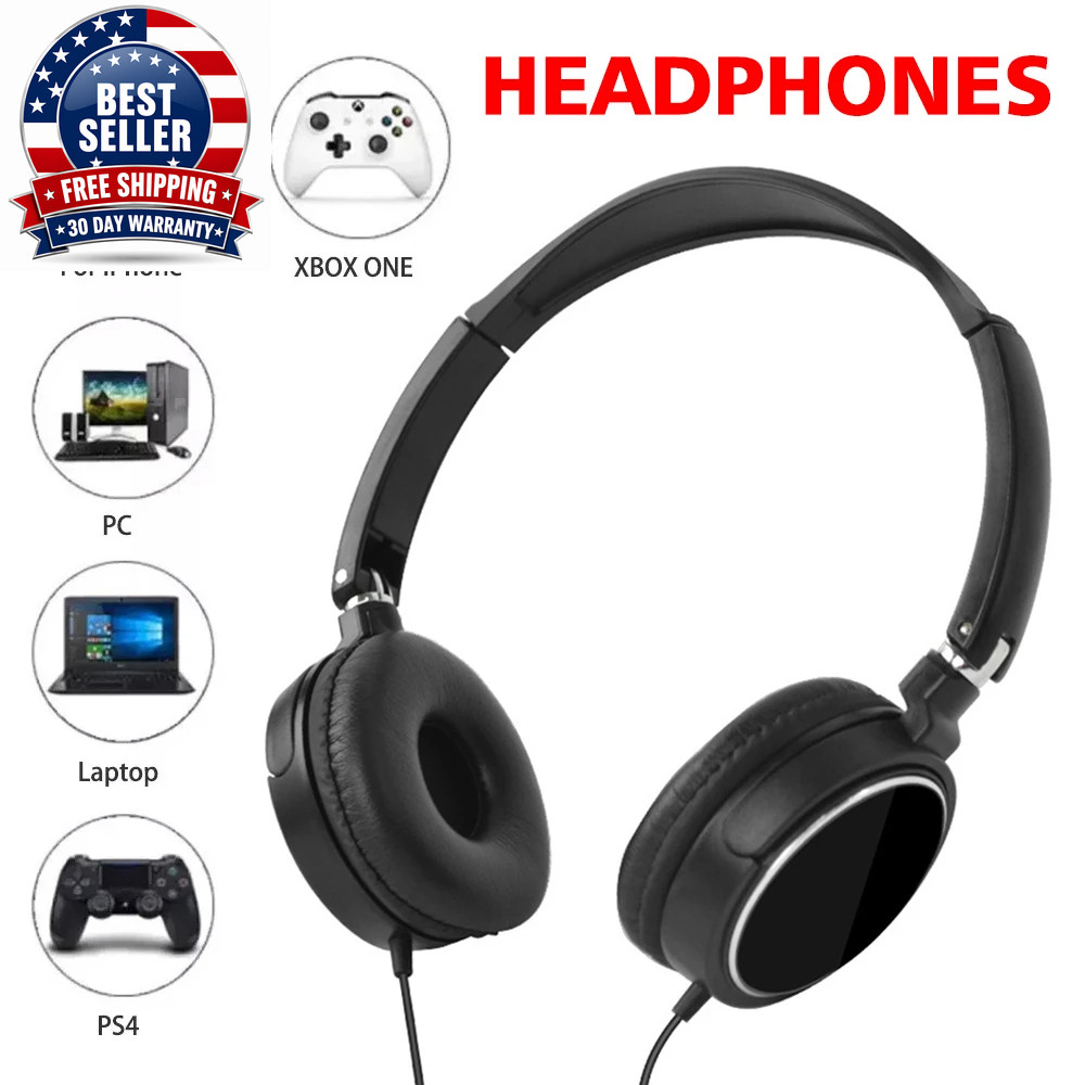 New 3.5Mm/Type-C Plug Wired Headphones Foldable Headphones Bass Stereo Fashion M