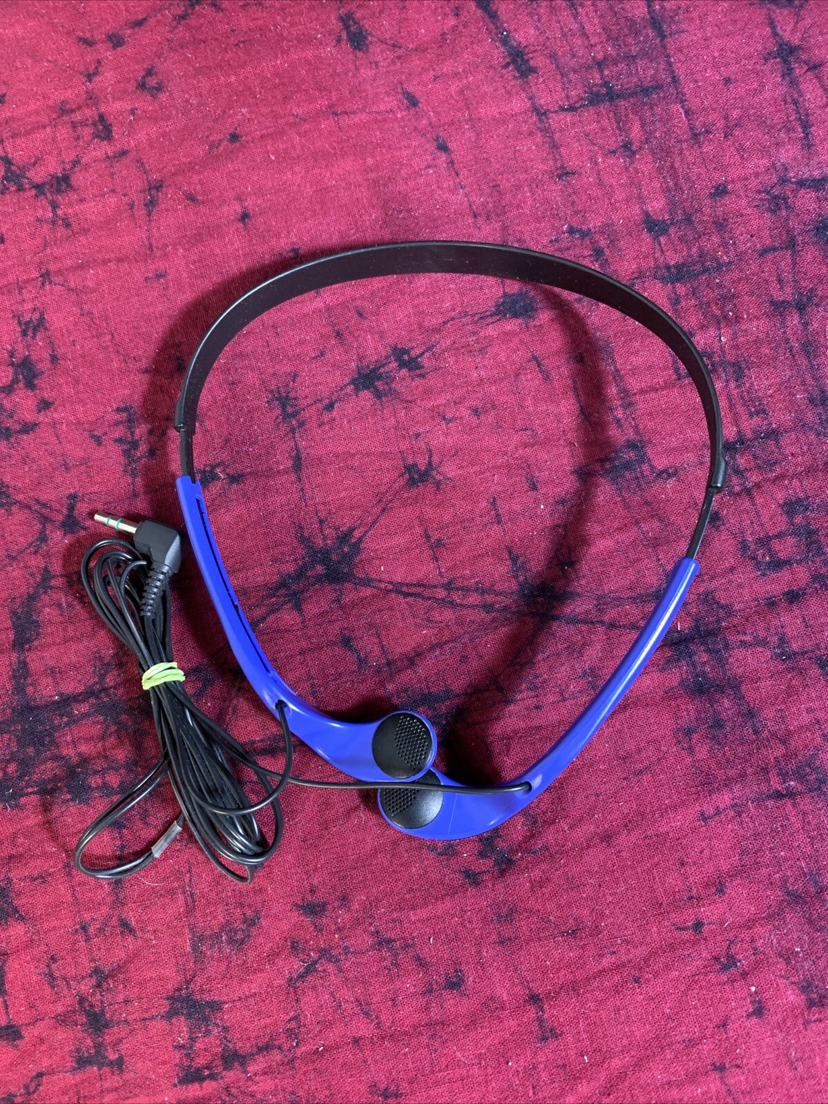 Rare Blue Sony Sports MDR-W014 Lightweight Vertical Wired Headphones