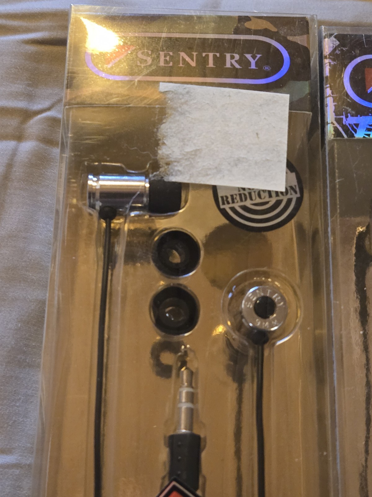 2 Sets of Sentry Earbuds, Bullet 9mm and Black/Yellow Sentry Earbuds