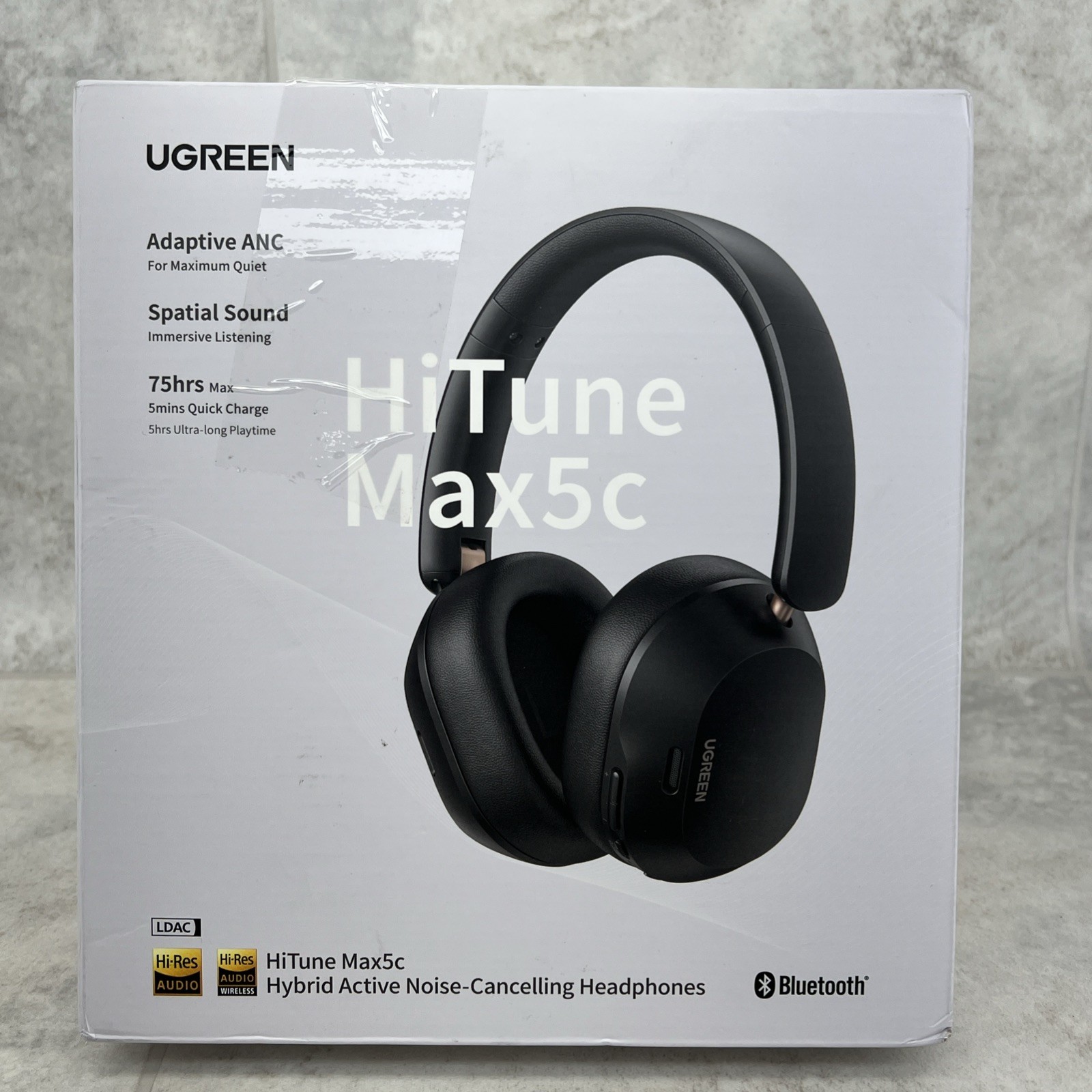 UGREEN HiTune Max5c Wireless Headphones Hybrid Active Noise Canceling – Open Box