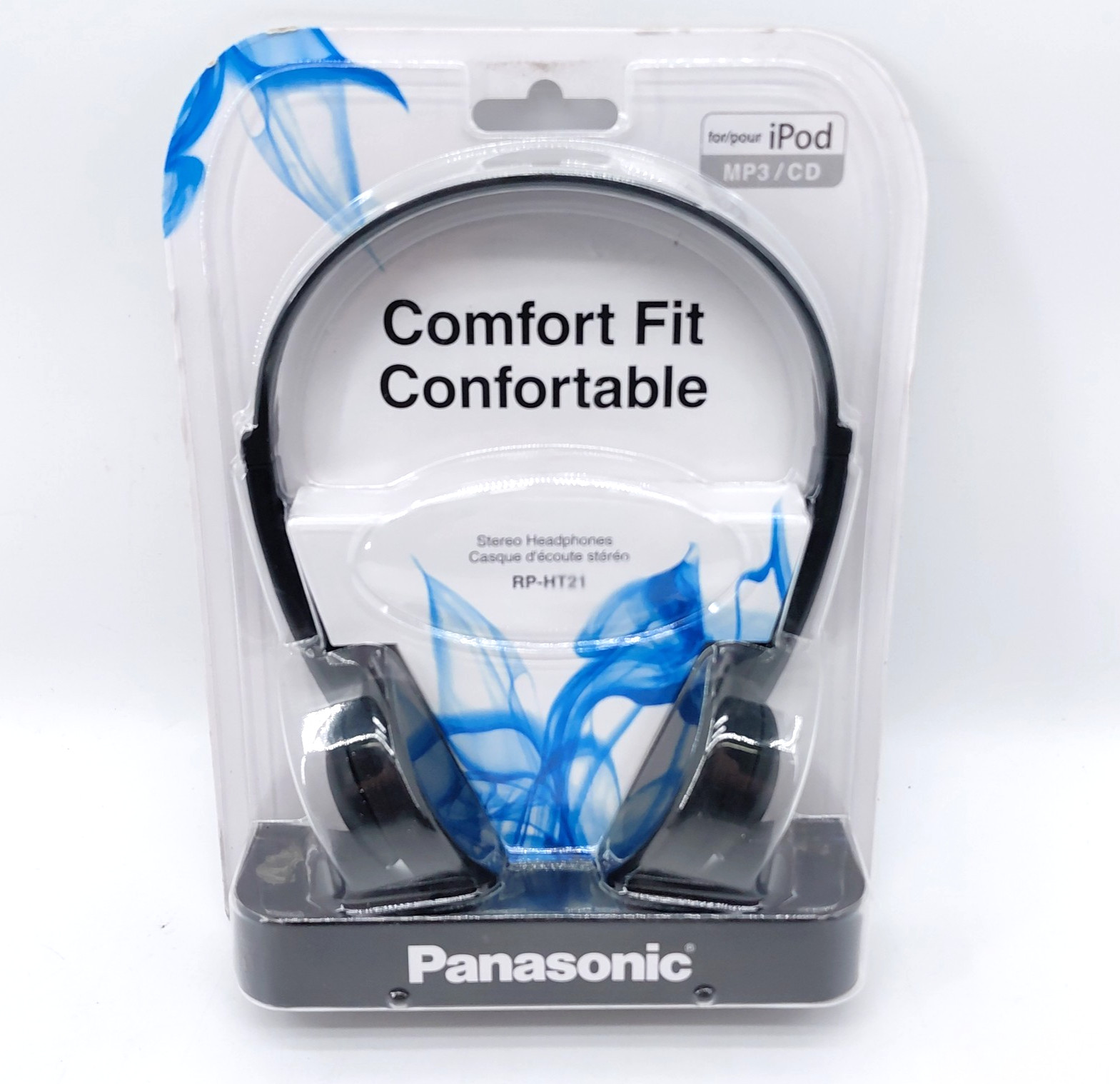 Panasonic RP-HT21 Ear-Pad Stereo Headphones 3.5mm Jack 30mm New Unopened