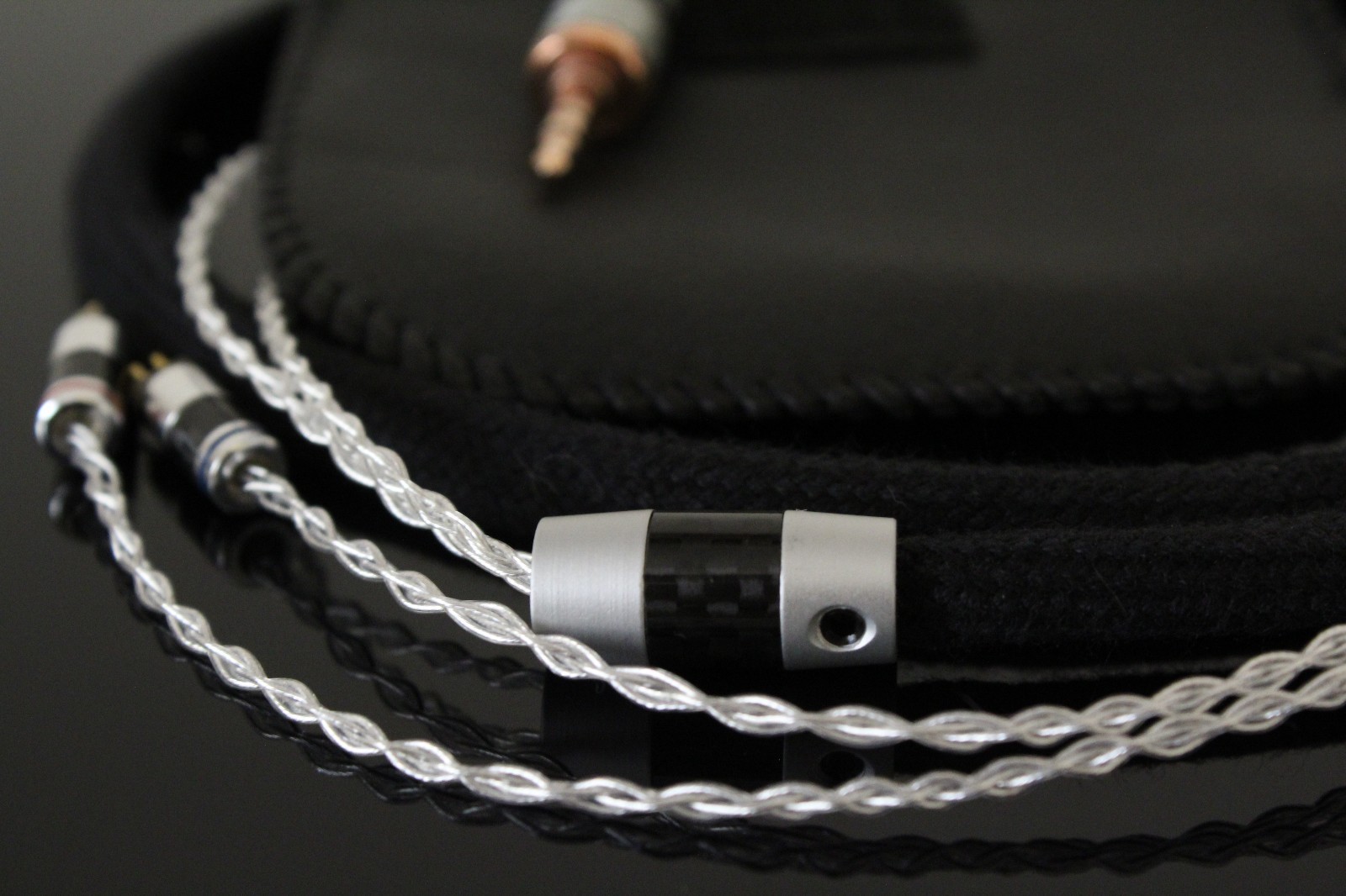 0,78 mm 2 pin cable for AUDEZE ISINE – Silver conductor 8 cores-3.5mm or 2.5mm