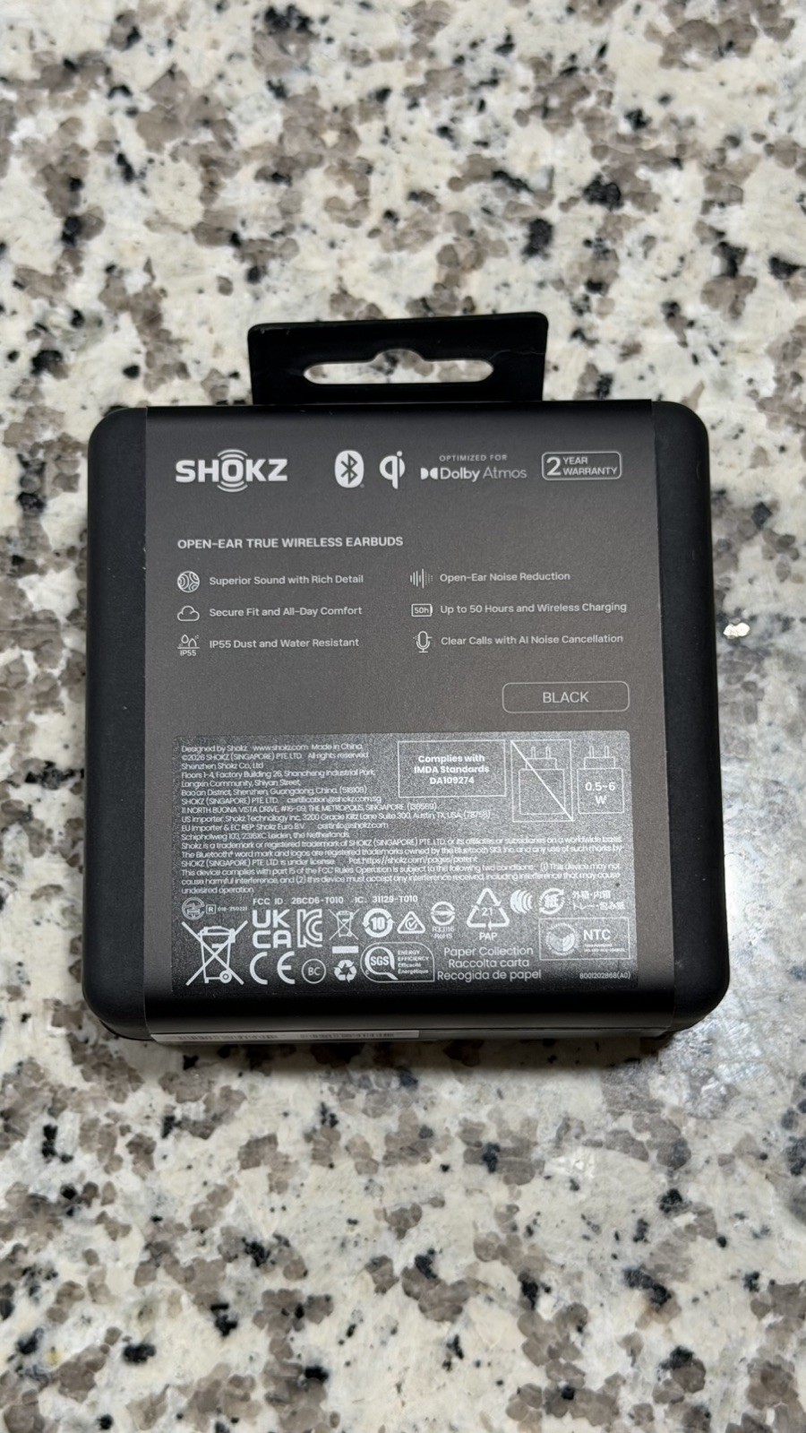 New Sealed Shokz OpenFit Pro Earbuds Noise Cancellation & Wireless Charger